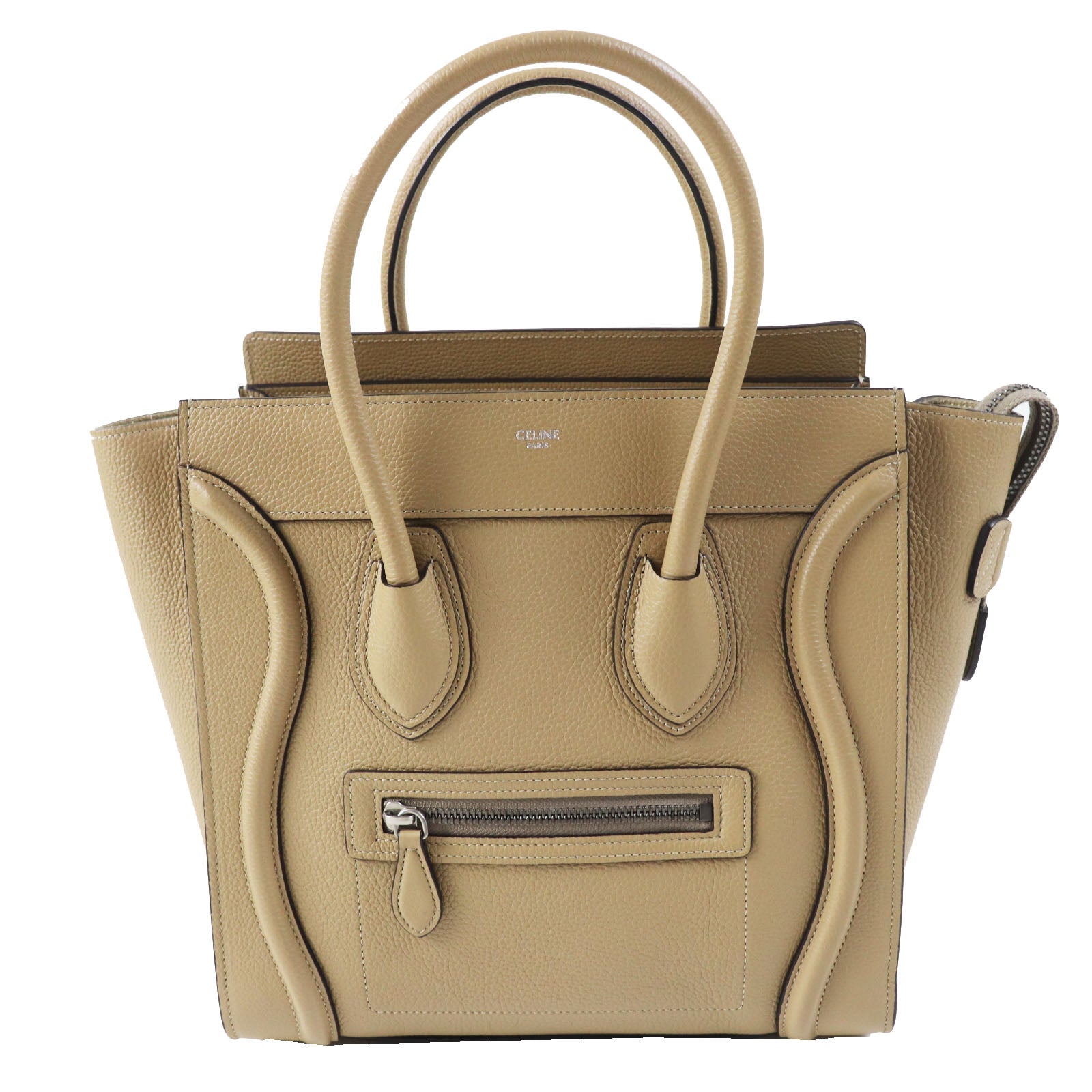 Main: Calfskin Dune Luggage Micro Shopper Women Travel Bag