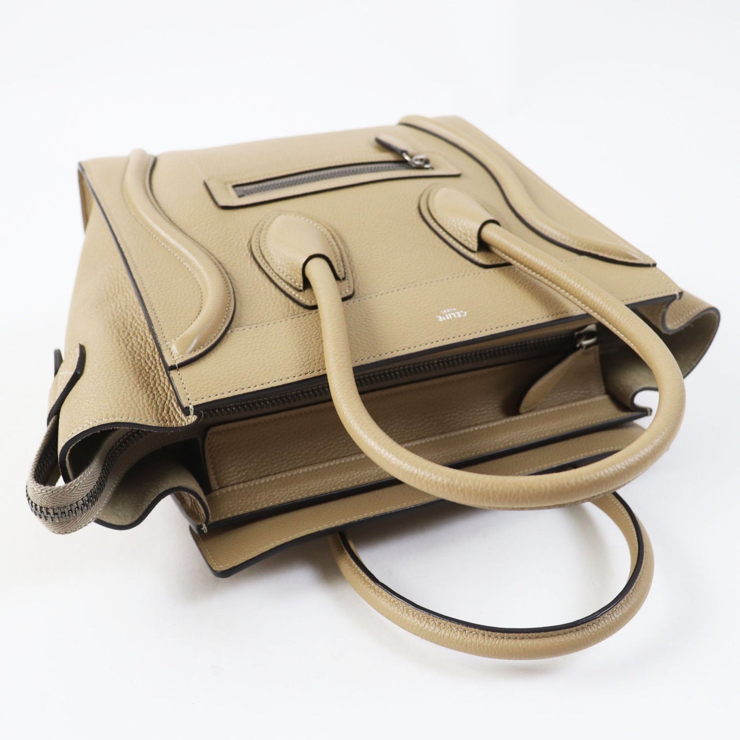 Main: Calfskin Dune Luggage Micro Shopper Women Travel Bag