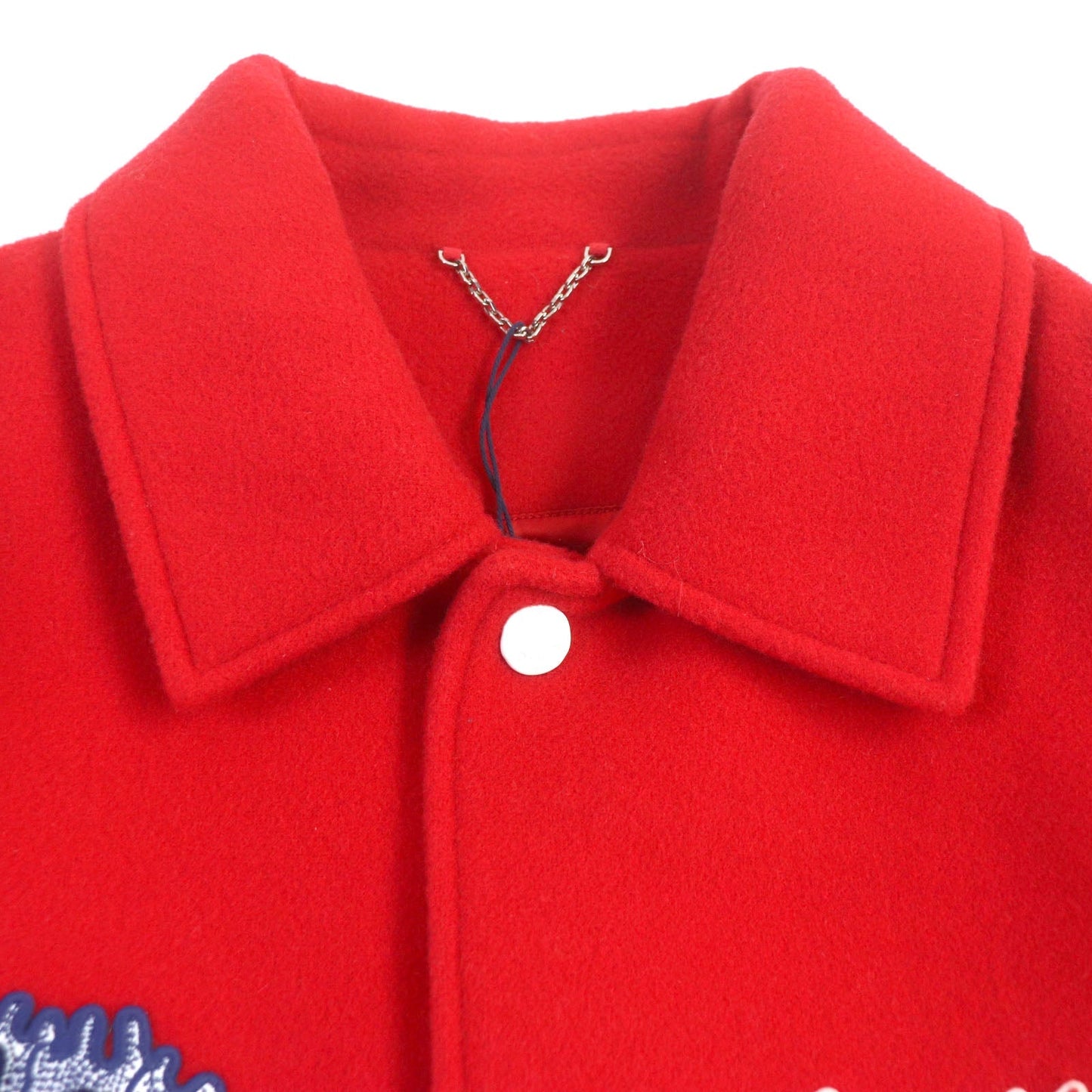 Louis Vuitton Jacket HOL31E 28 58 Wool Cotton White Red Apparel