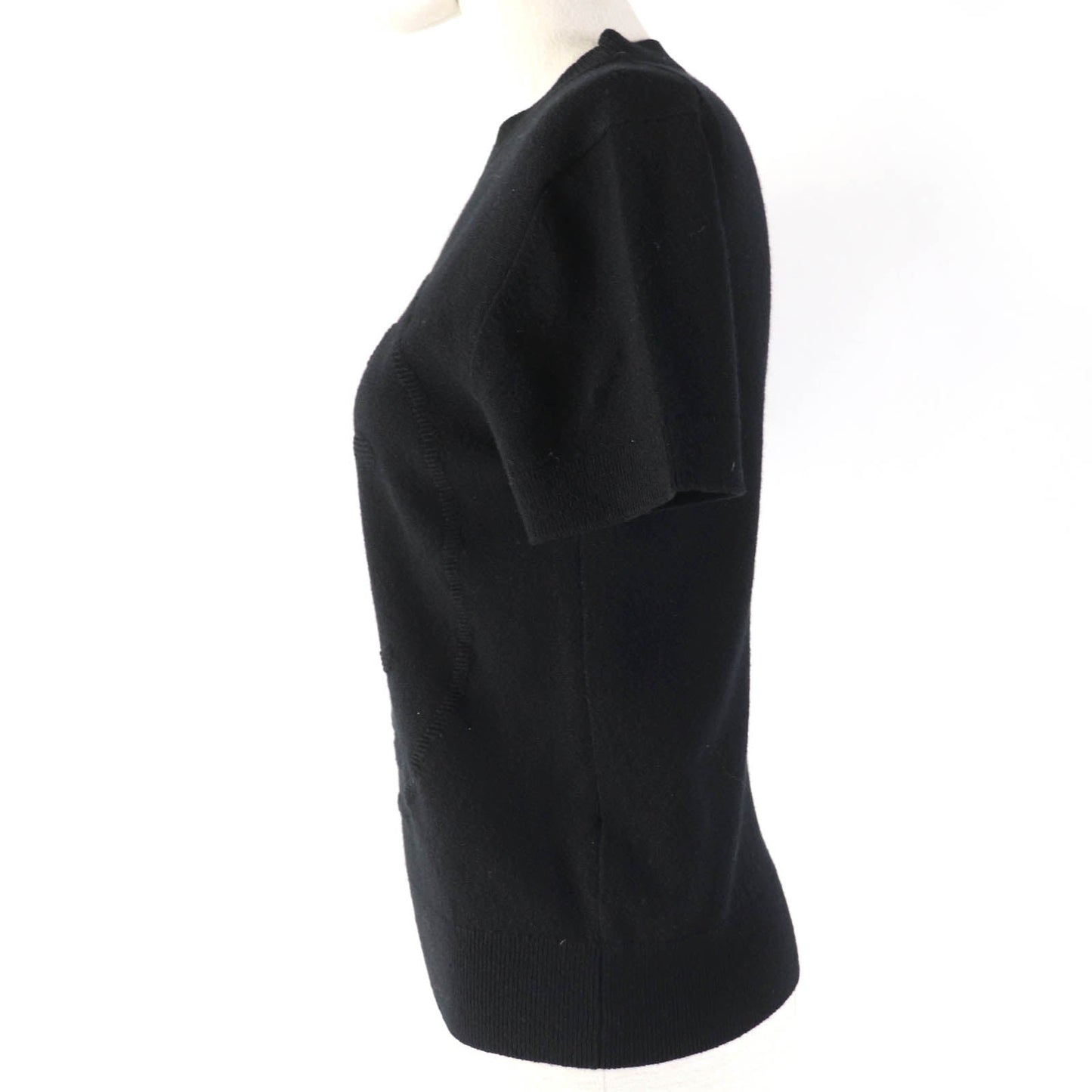 Short Sleeve Knit Main: Cashmere Women Handbag Black Travel Bag