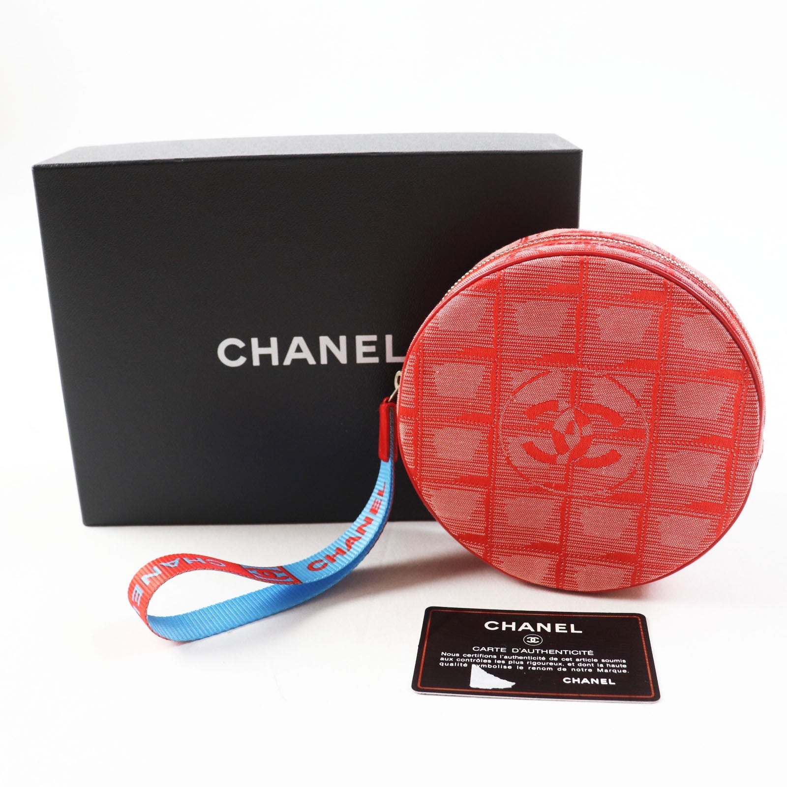 Chanel No nylon notation nylon type New Red Travel Bag