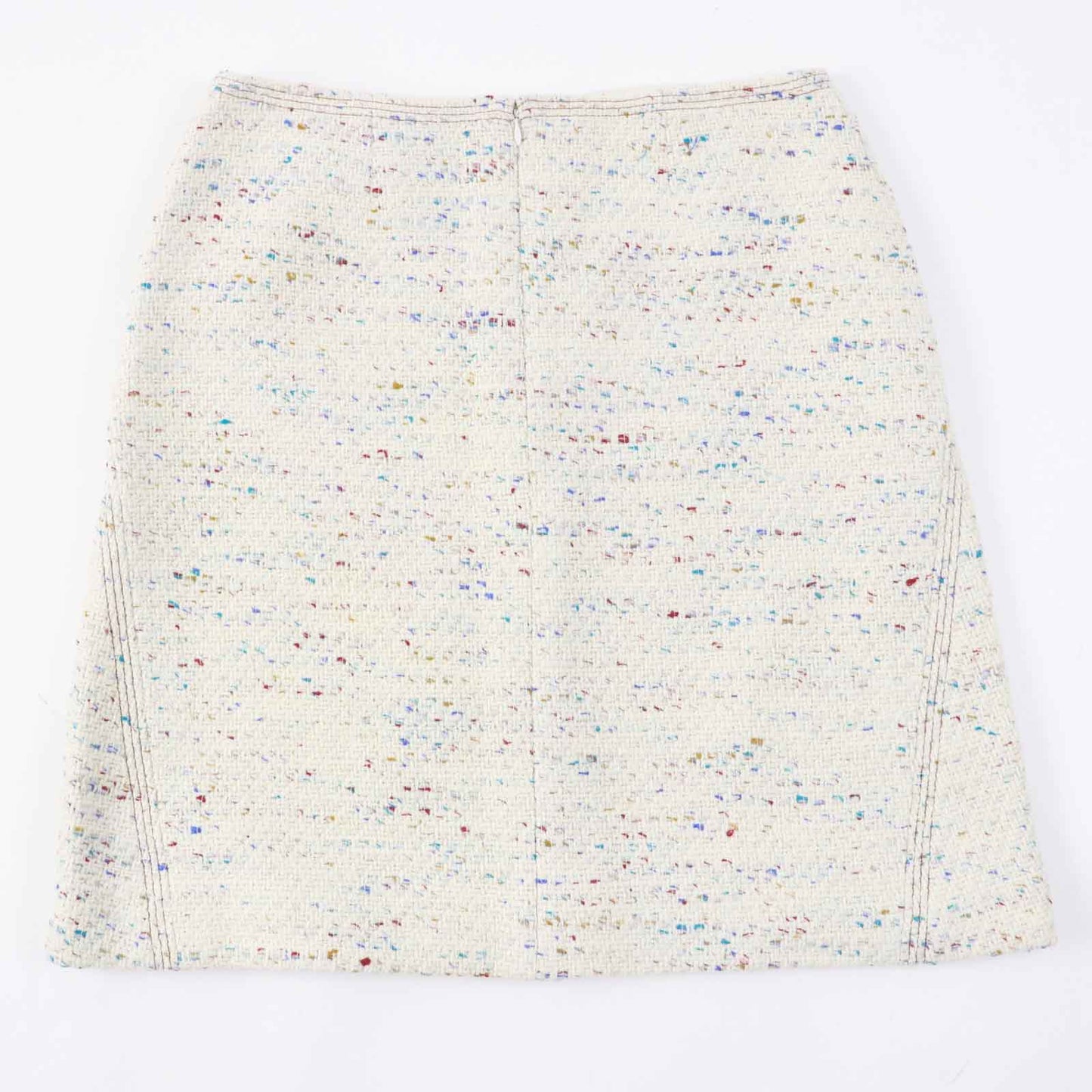 CHANEL   Wool Nylon Trapezoid Skirt 46