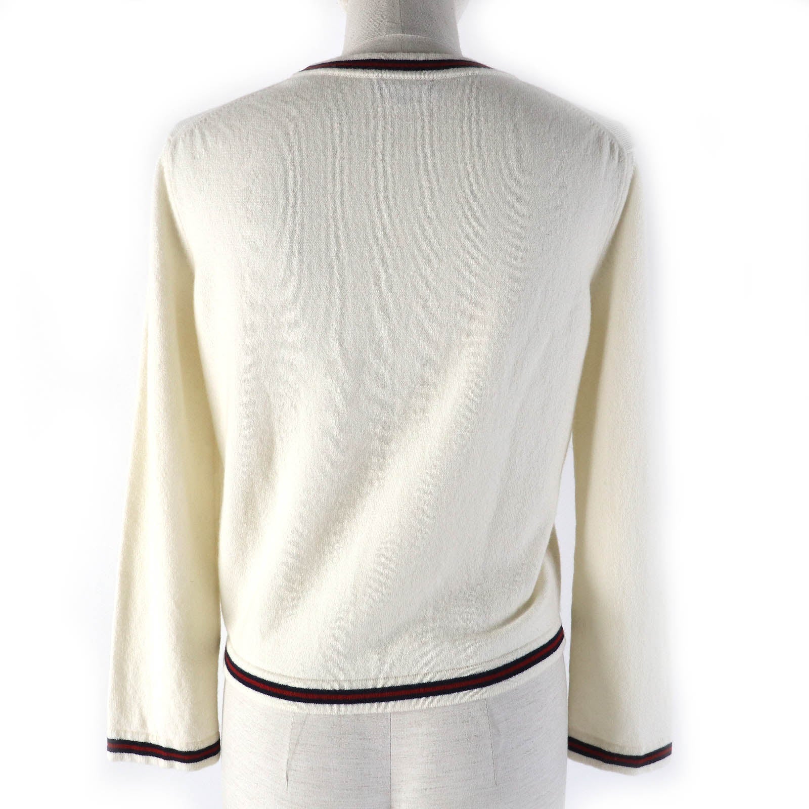 Chanel knit en 38 Red Ivory Handbag