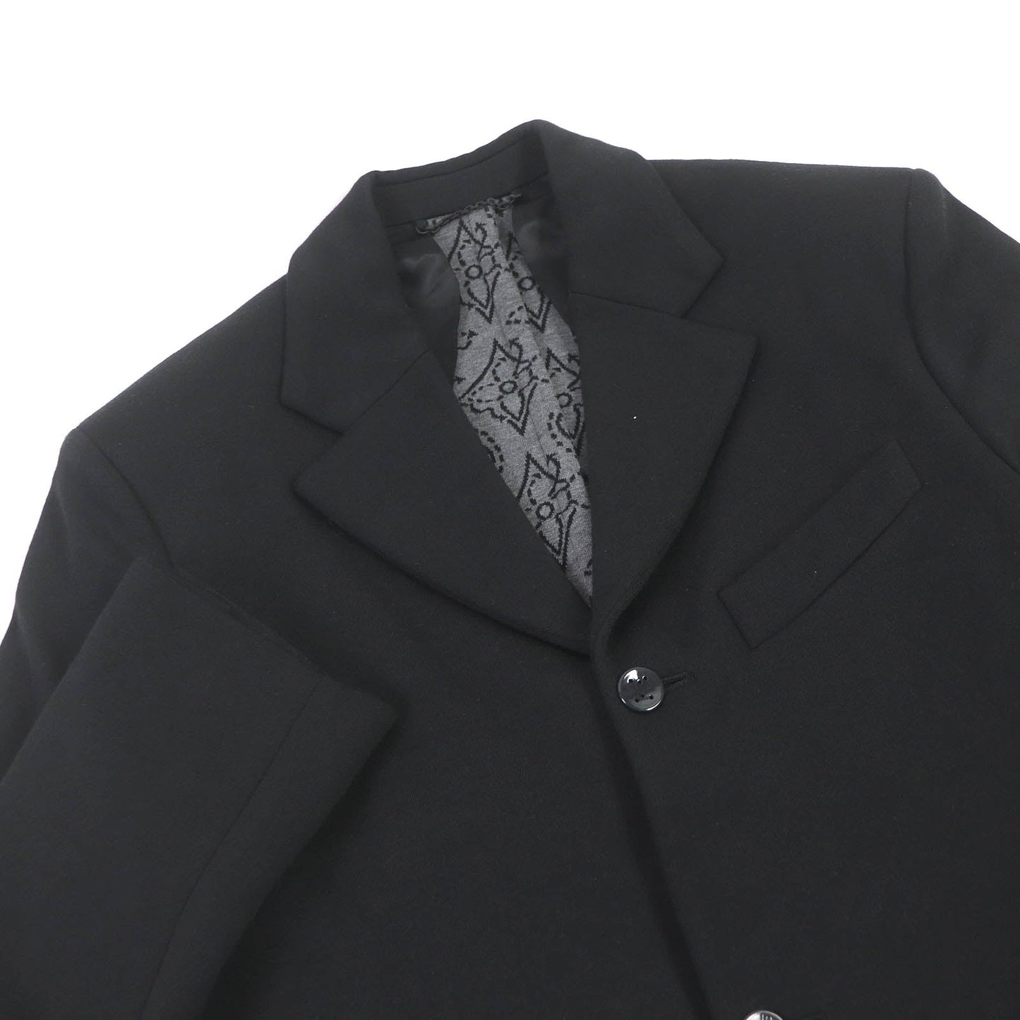 Louis Vuitton suit Nylon Wool Cotton Black Handbag