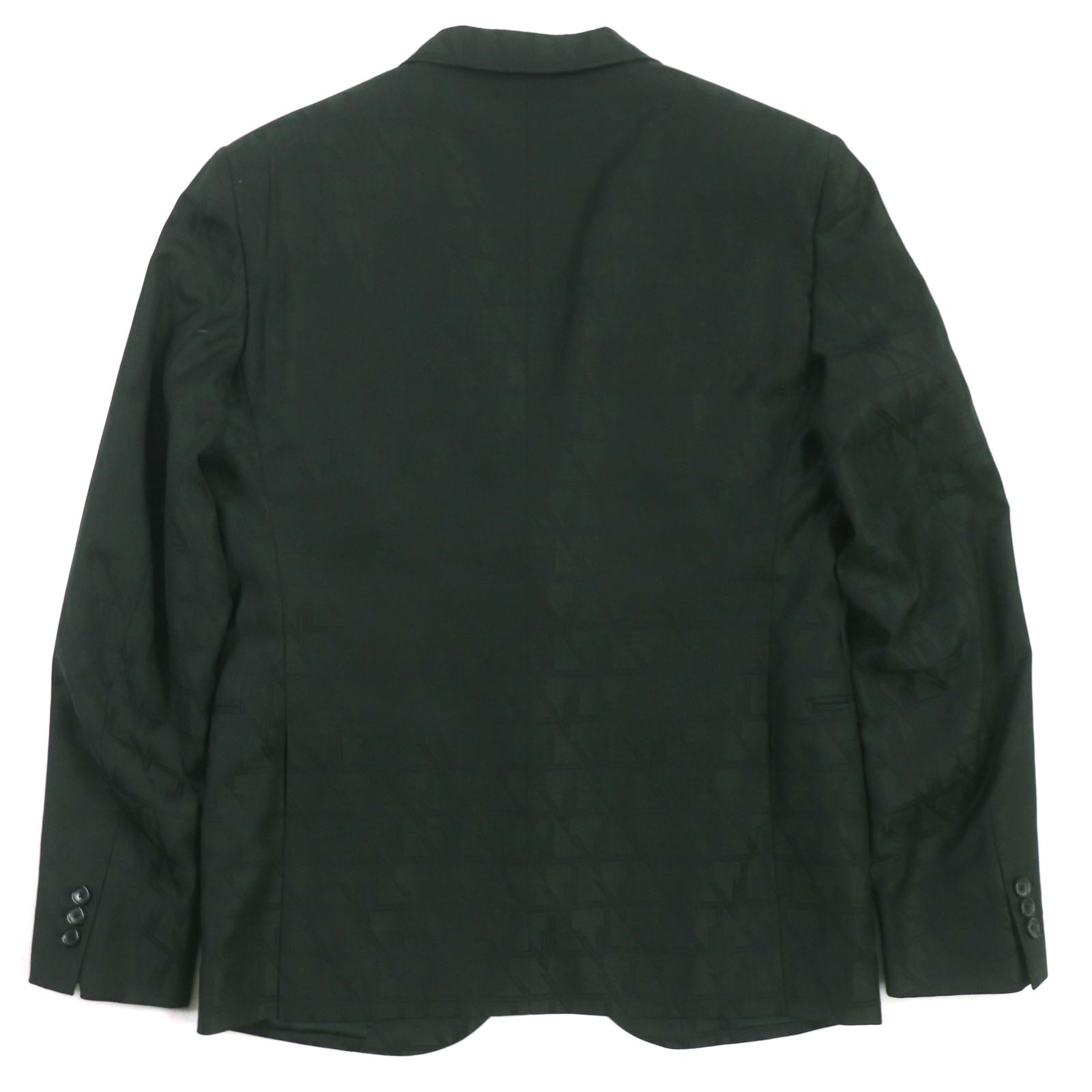 Louis Vuitton tailored jacket HPFJ8E 50 Wool Cotton Green Apparel