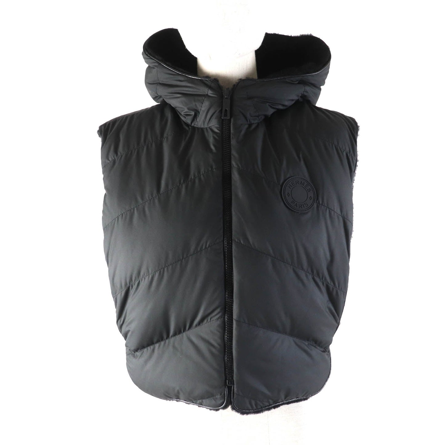 Vest Main: Lamb , Lining: Polyester, Filling: Leather Black Travel Bag