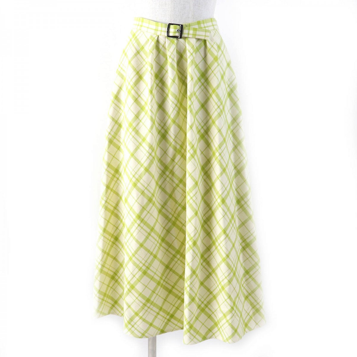 Dior Christian Flare Skirt Outer: % Wool, Lining: Green Travel Bag