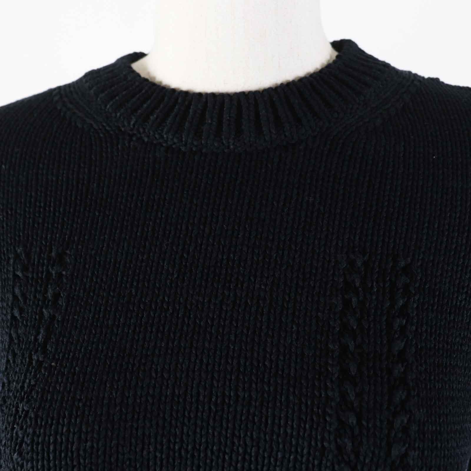 Chanel Short sleeve knit 22S Part 80 Black Handbag