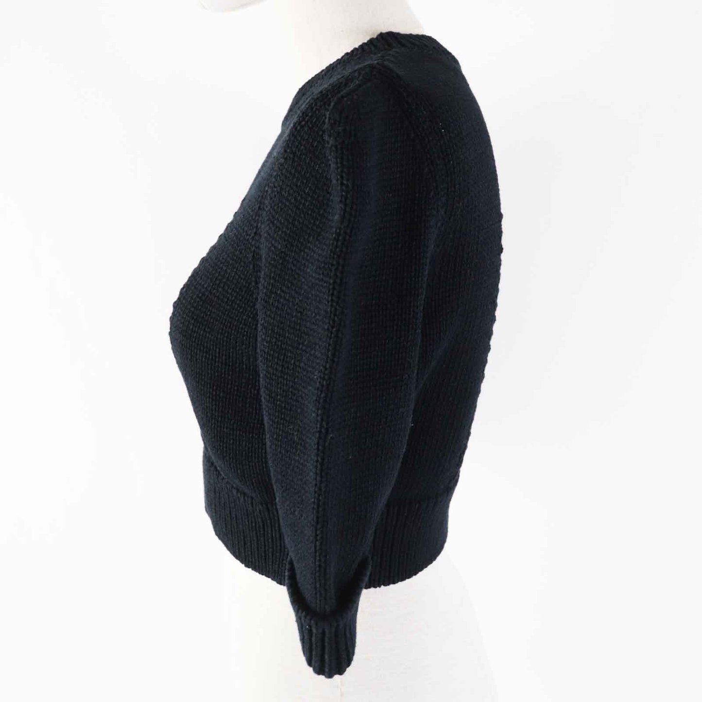Chanel Short sleeve knit 22S Part 80 Black Handbag