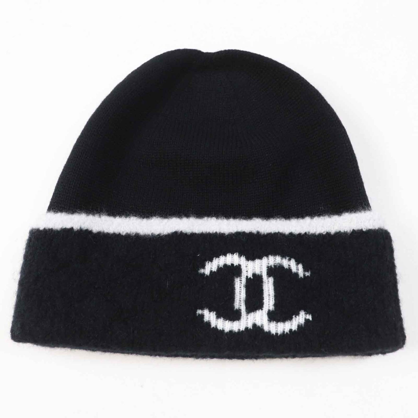 Chanel gloves 19 cashmere 4 silk 2 Black White Handbag