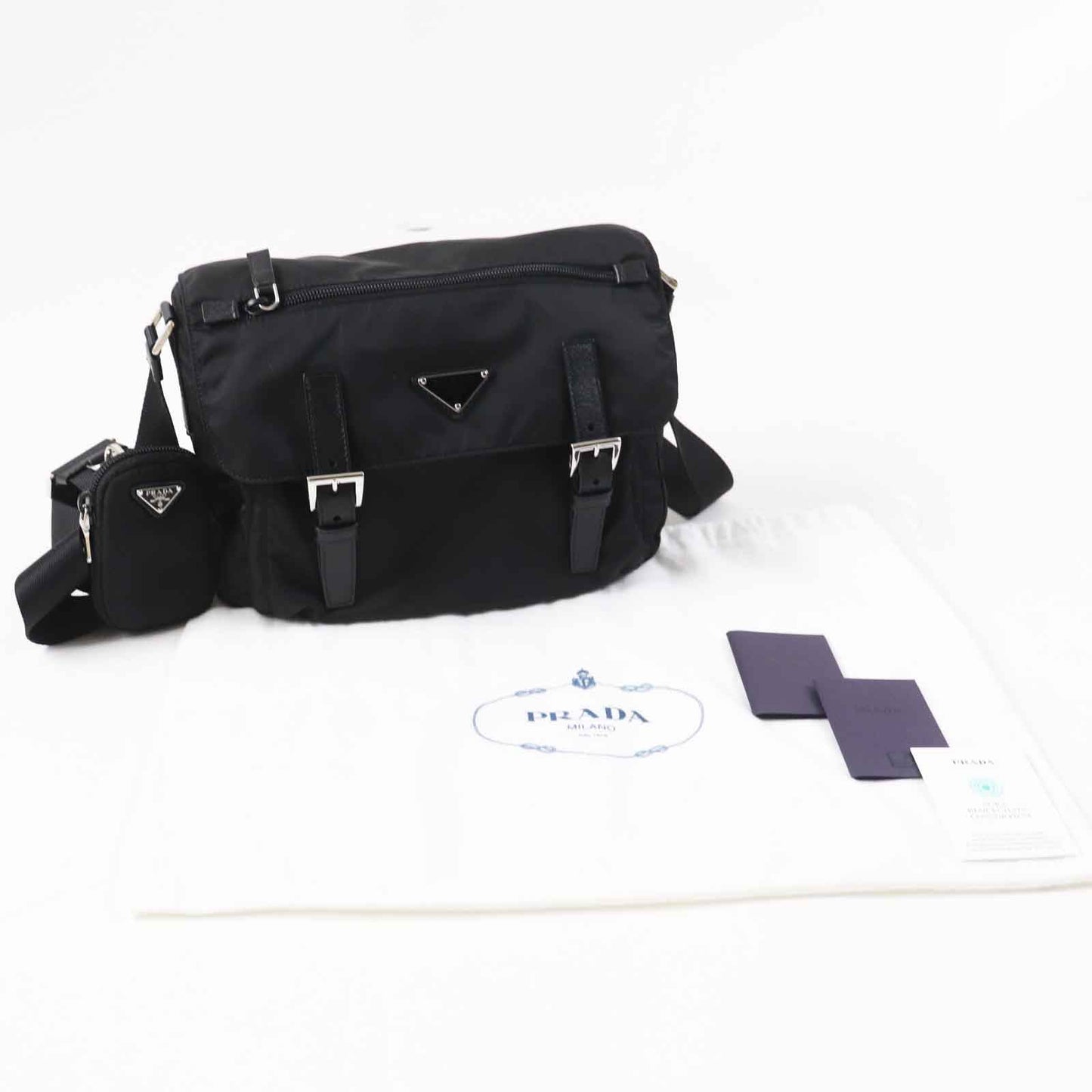 Prada Shoulder Bag 1Bd953 Nylon Black