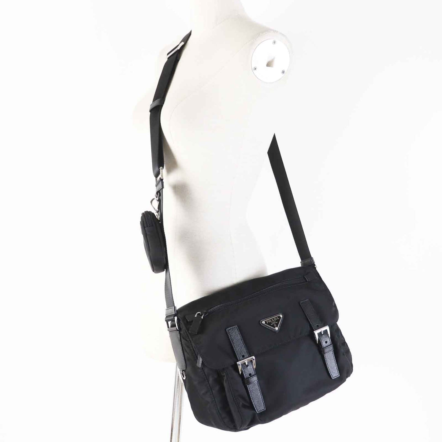 Shoulder Bag Main: Re Women Nylon Black