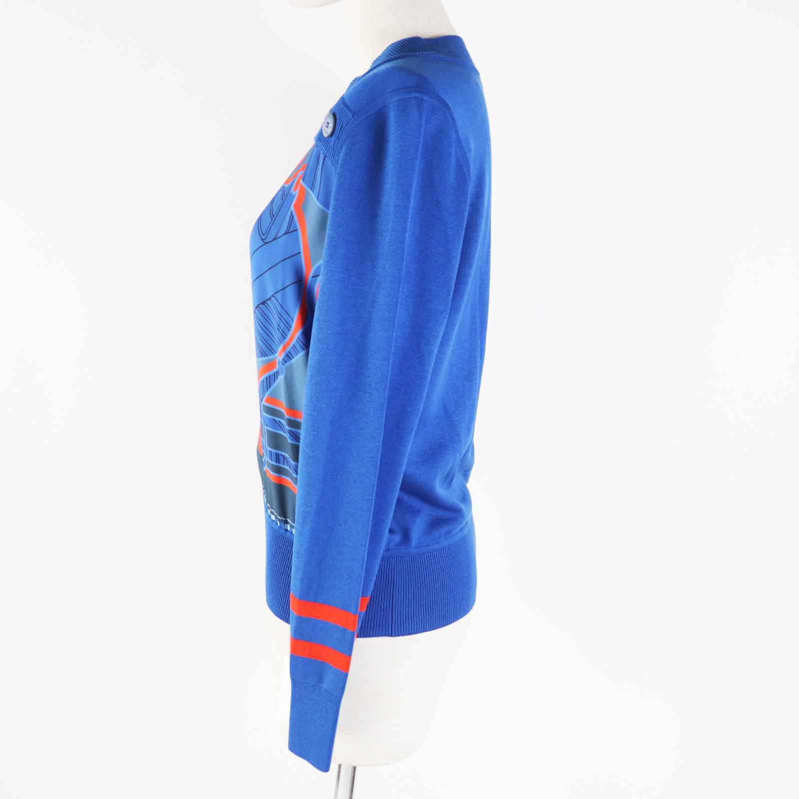 Knit Main: Silk, Main: Rayon, Main: Silk, Nylon Blue Travel Bag
