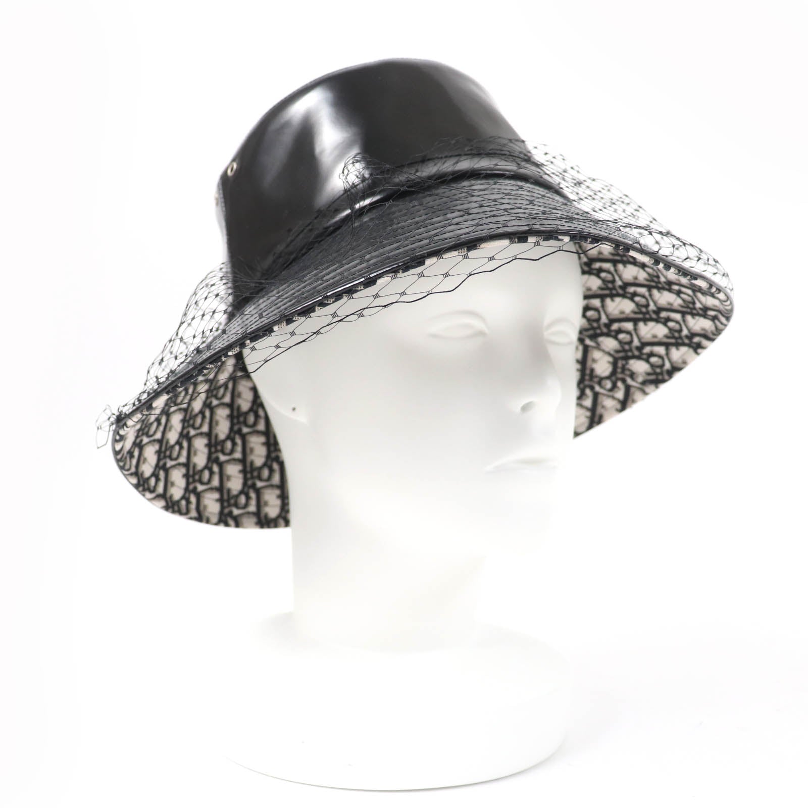Dior Christian Hat Main: % Polyurethane, Main: % Nylon Black Travel Bag