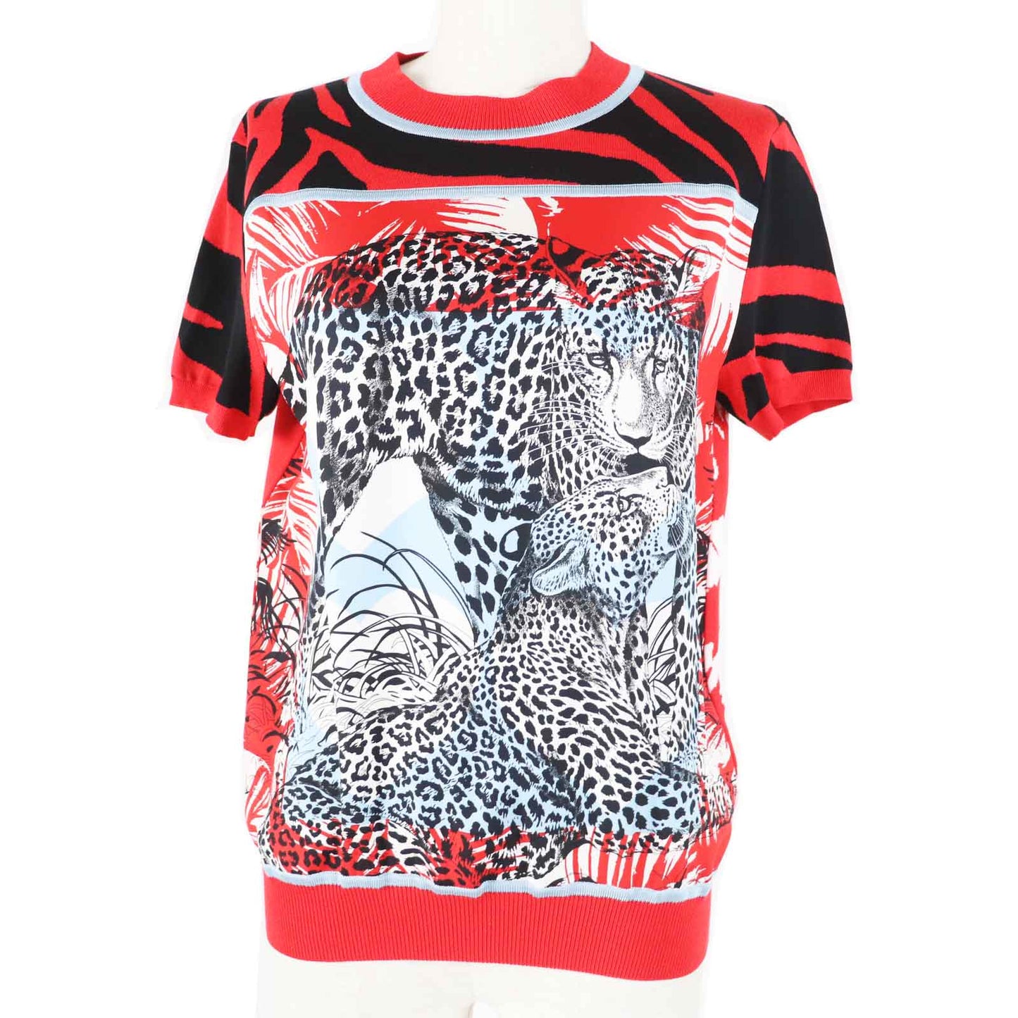 Short Sleeve Knit Main: Silk, Main: Rayon, Nylon Red Travel Bag