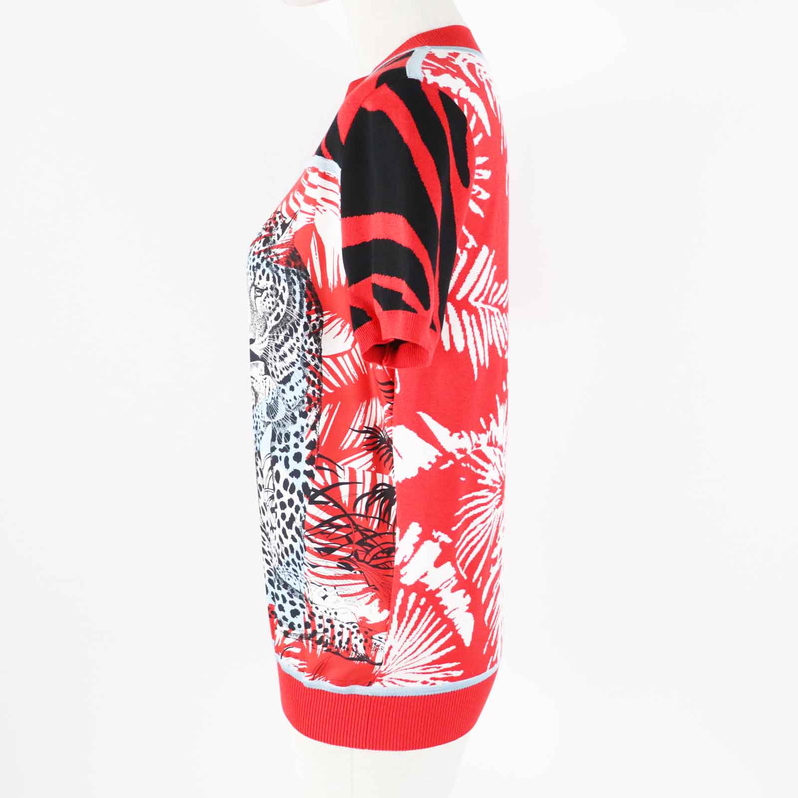 Short Sleeve Knit Main: Silk, Main: Rayon, Nylon Red Travel Bag