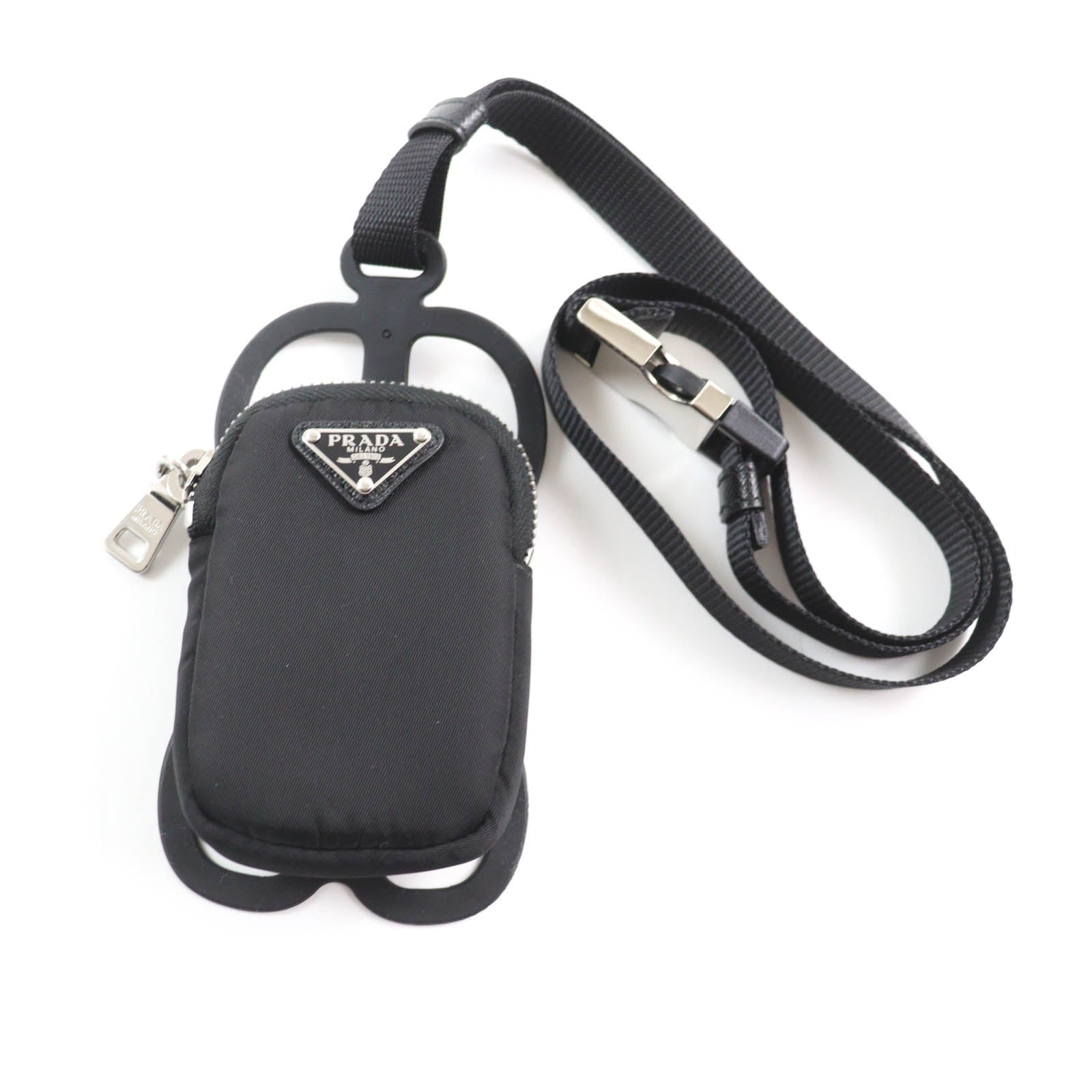 Pouch Handbag Nylon Black Travel Bag