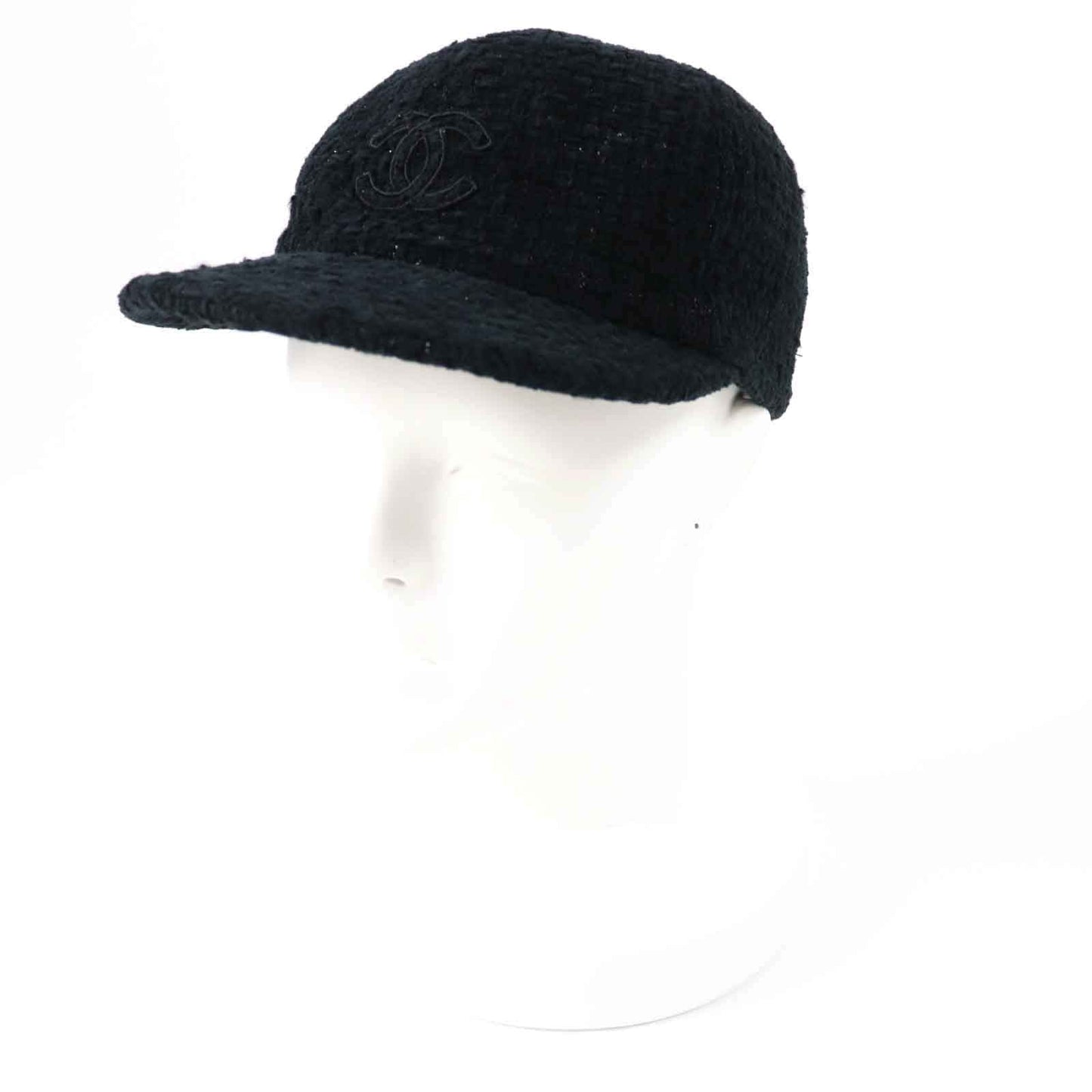 Chanel cap 22B glitter M Black Hat