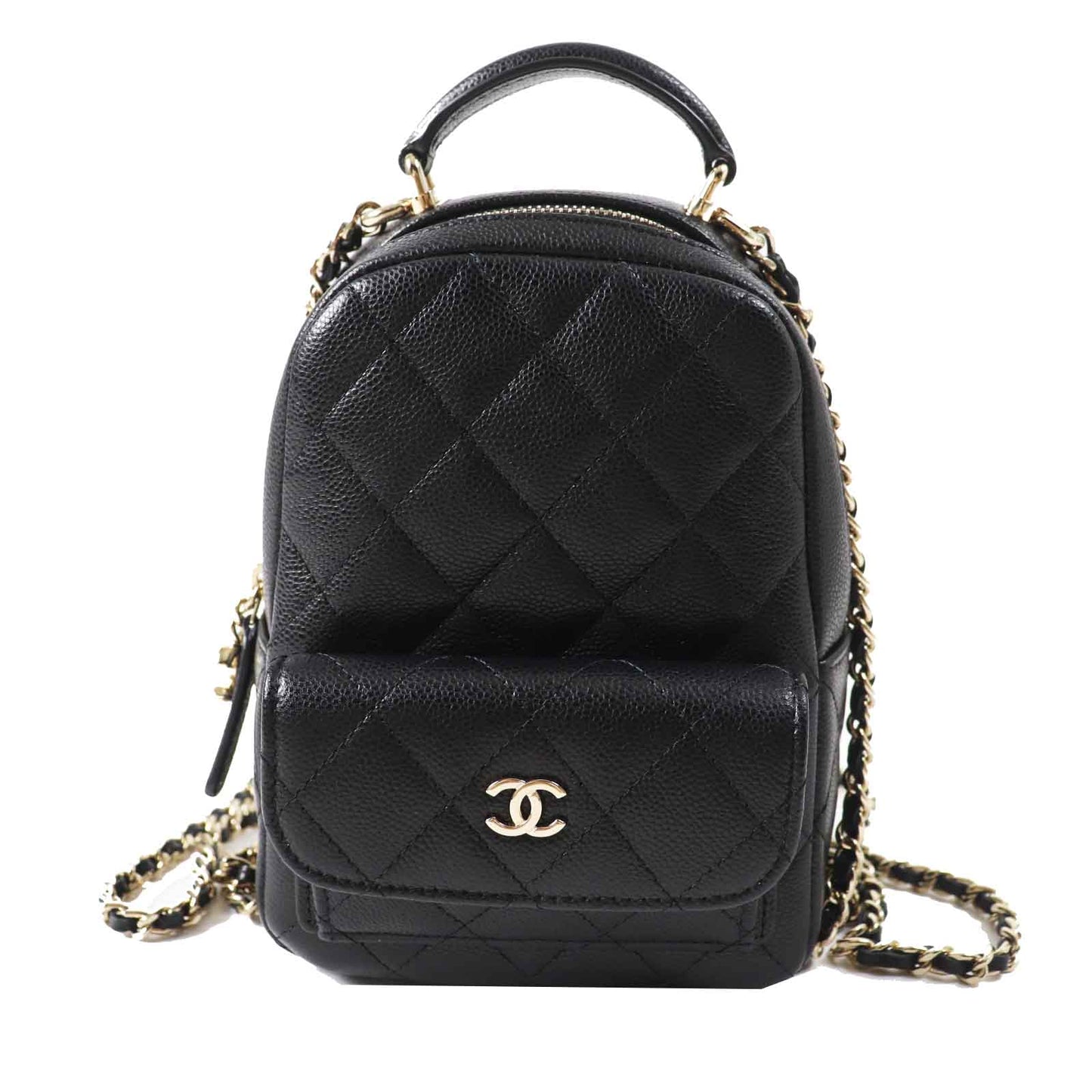 Chanel Caviar Skin Backpack Black