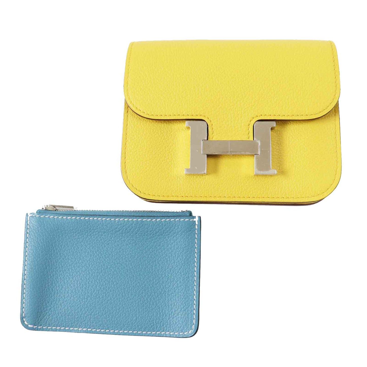 Coin Case Main: Evercolor Sun New Jean Blue Tan Travel Bag