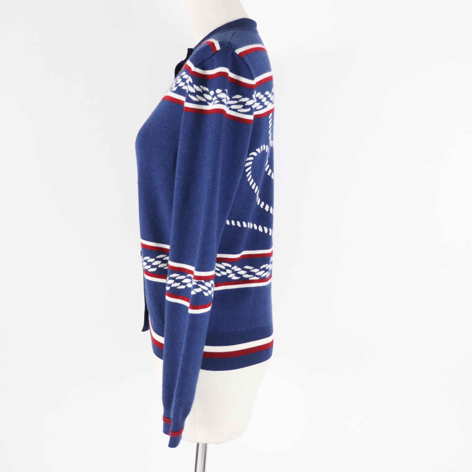 Cardigan Outer Material: Cashmere, Outer Material: Silk, Nylon Blue Travel Bag