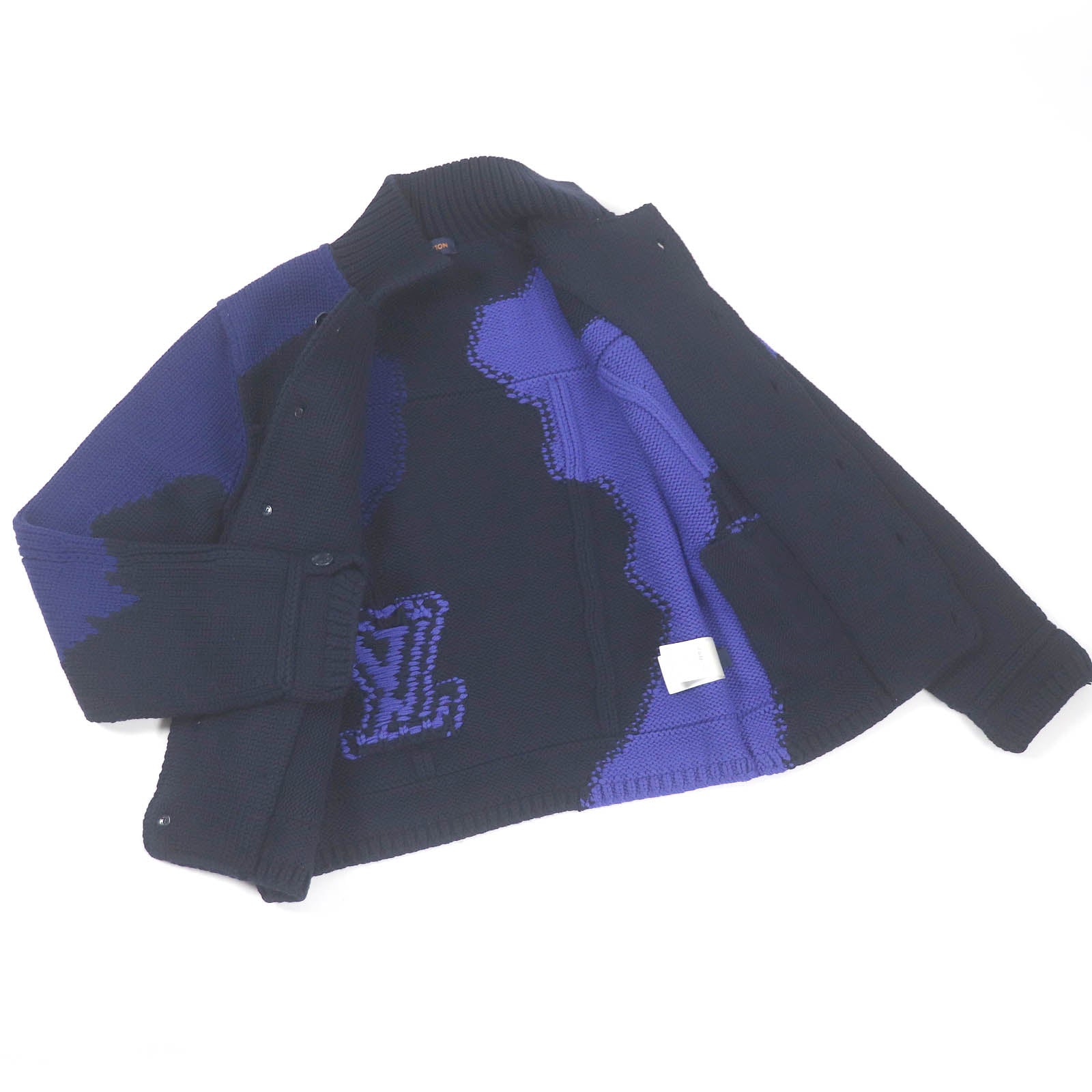 Louis Vuitton Jacket Wool Navy Apparel
