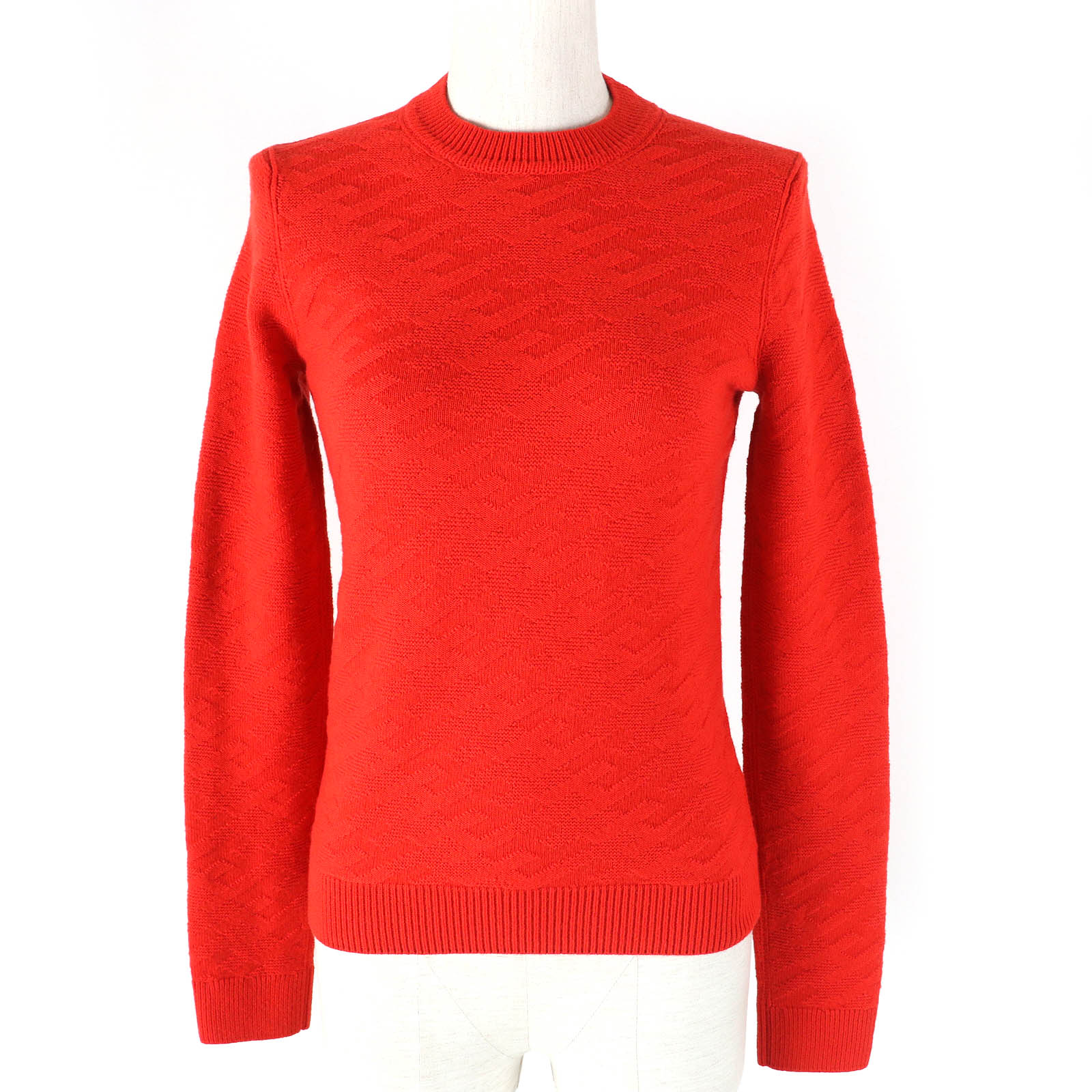 Knit Main: Wool Women Handbag Red Travel Bag