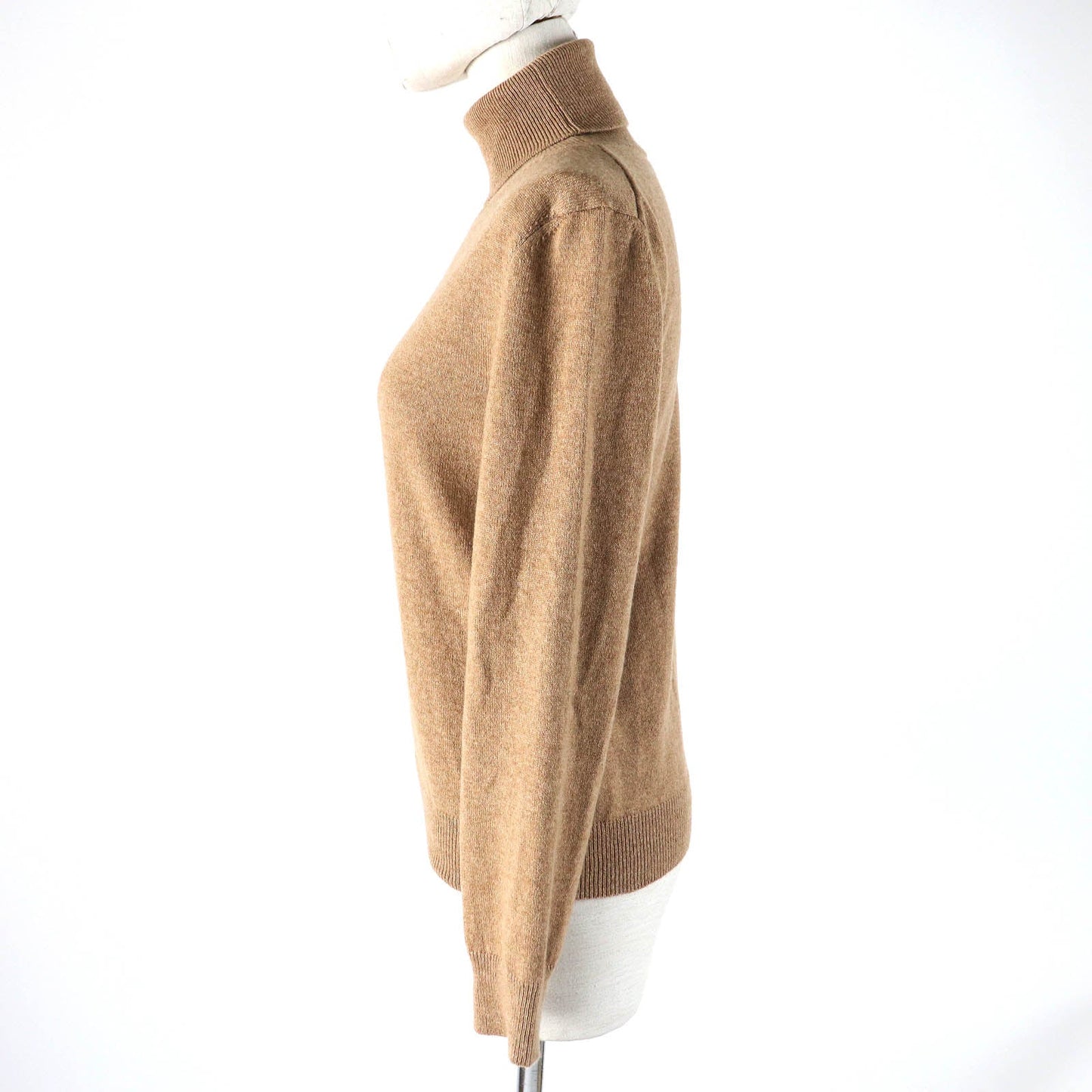 Knit Main: Cashmere Light Women M Handbag Brown Travel Bag