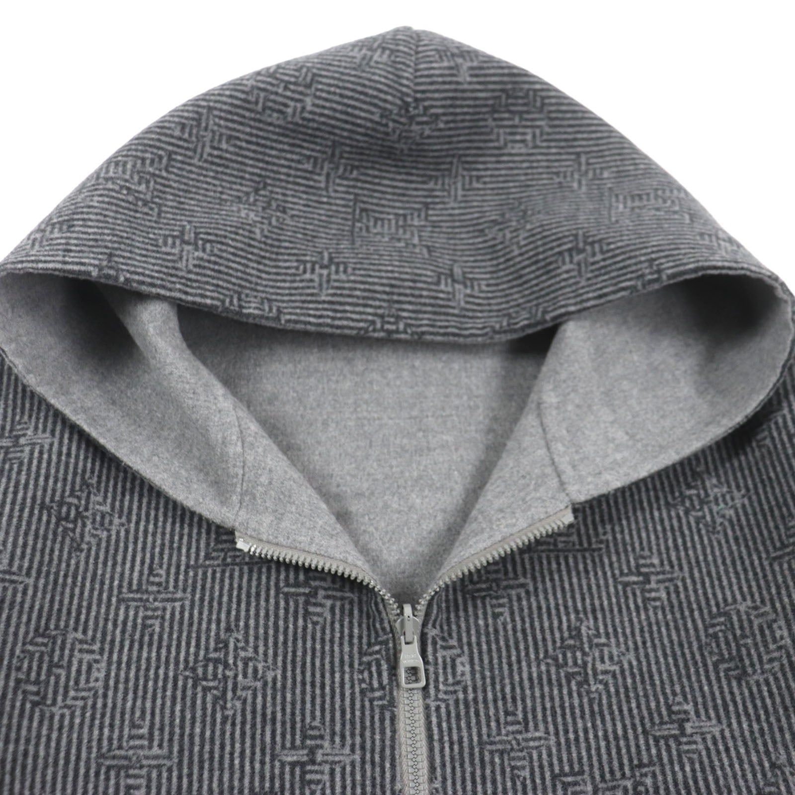 Louis Vuitton Blouson HOB52E Monogram Nylon Wool Gray Handbag