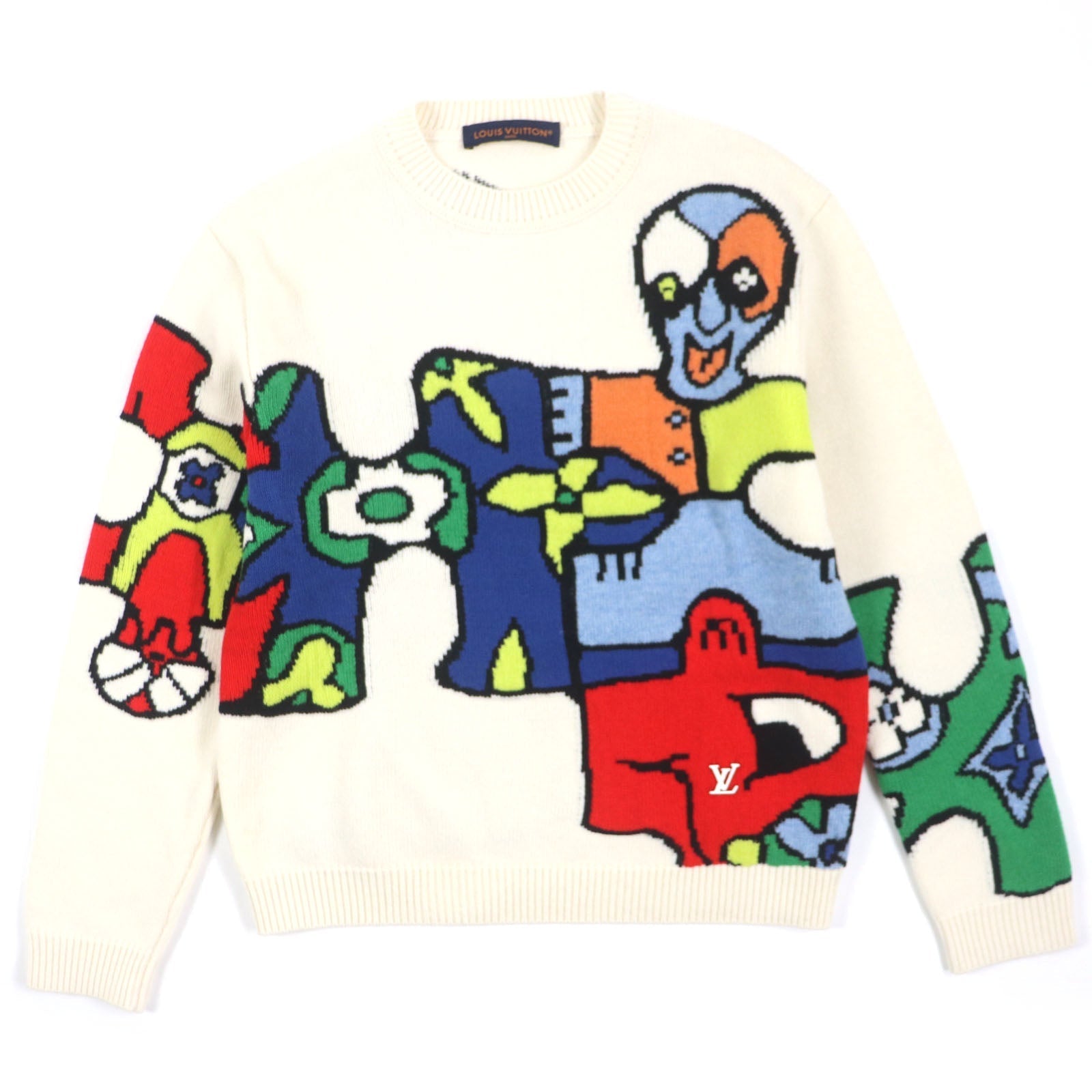 Louis Vuitton sweater HON63W ens M Wool White Apparel