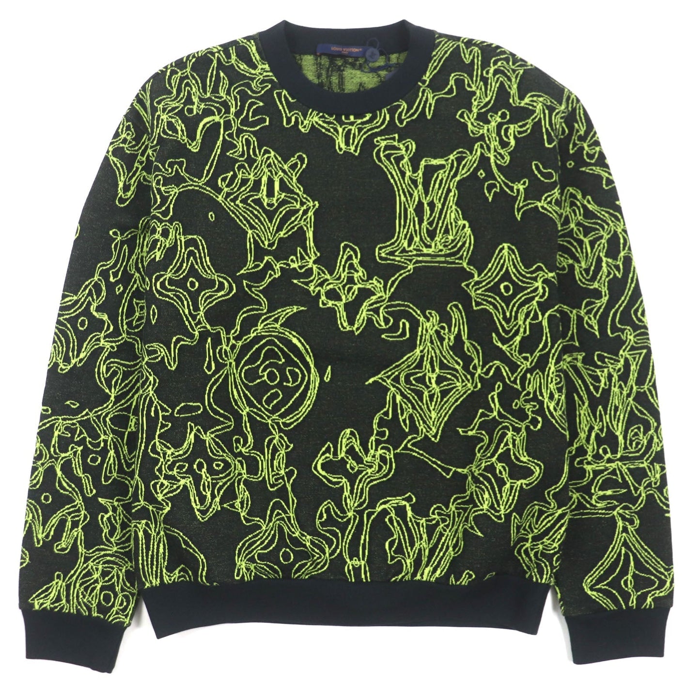 Louis Vuitton sweater L Monogram Cotton Black Apparel