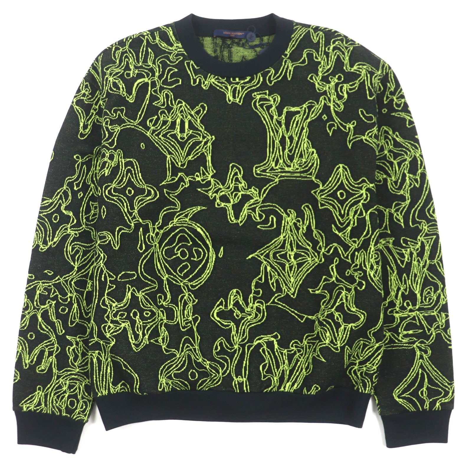 Louis Vuitton sweater L Monogram Cotton Black Apparel