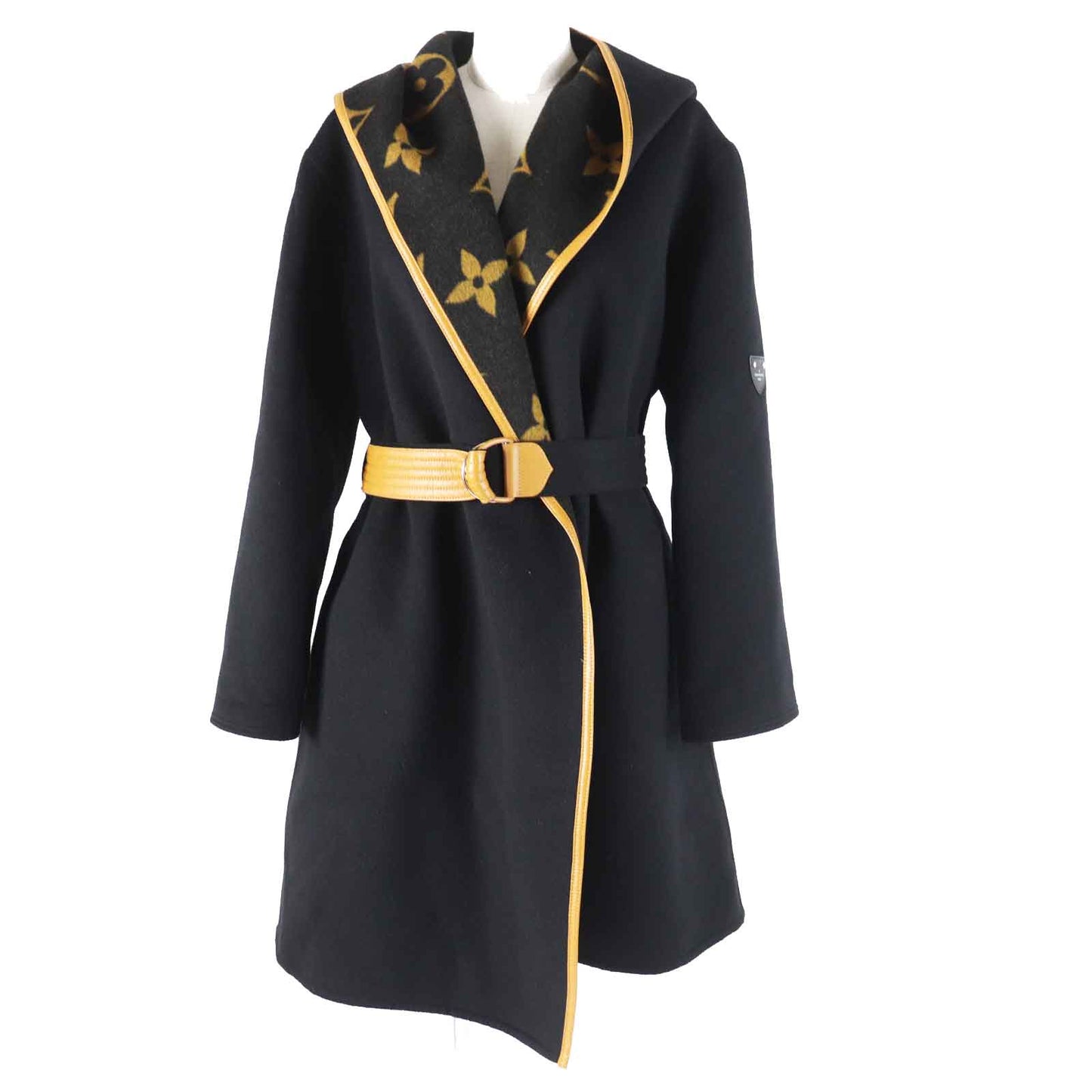 Louis Vuitton coat Part 99 38 Wool Black Brown Apparel