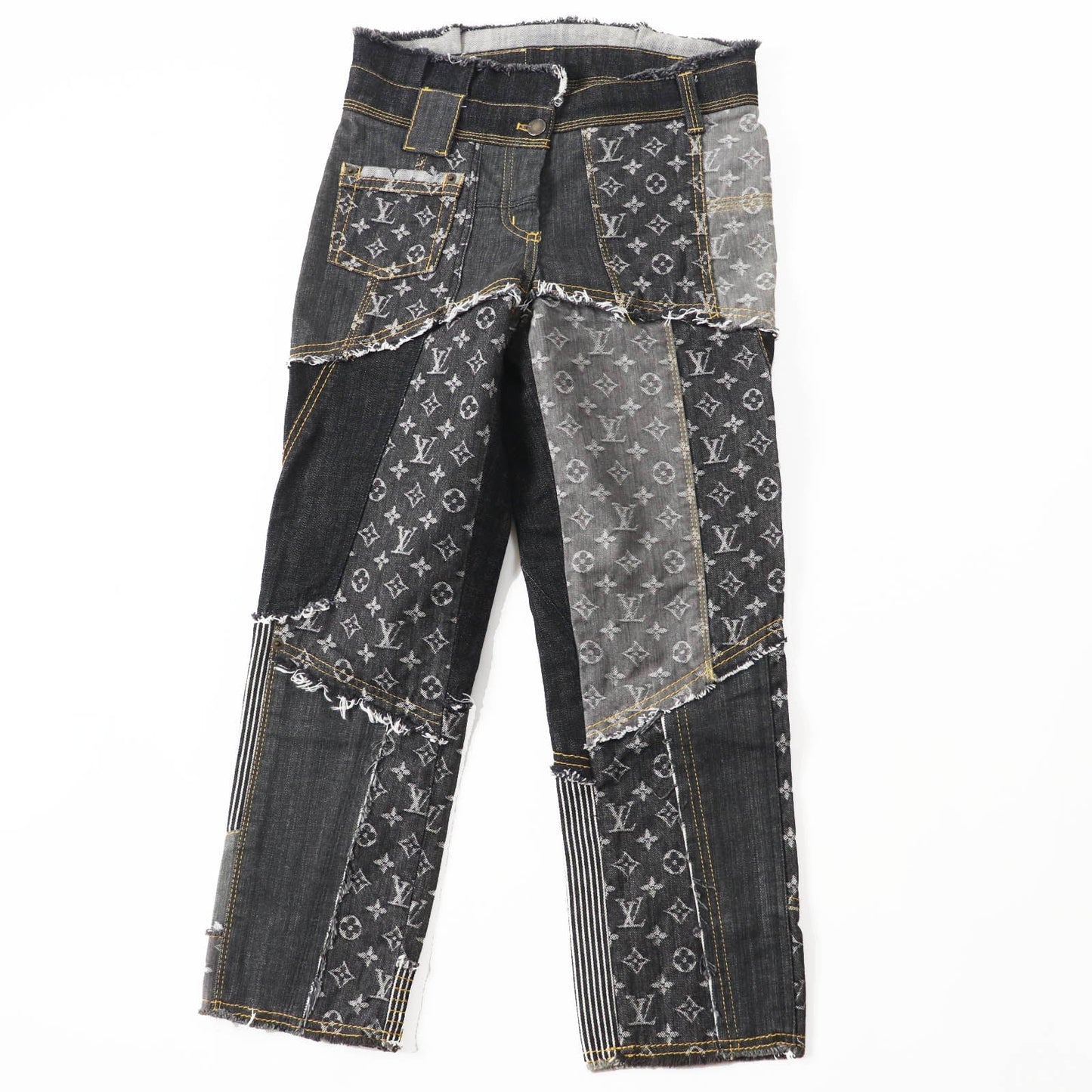 Louis Vuitton 07SS e 34 Denim Cotton Blue Gray Apparel