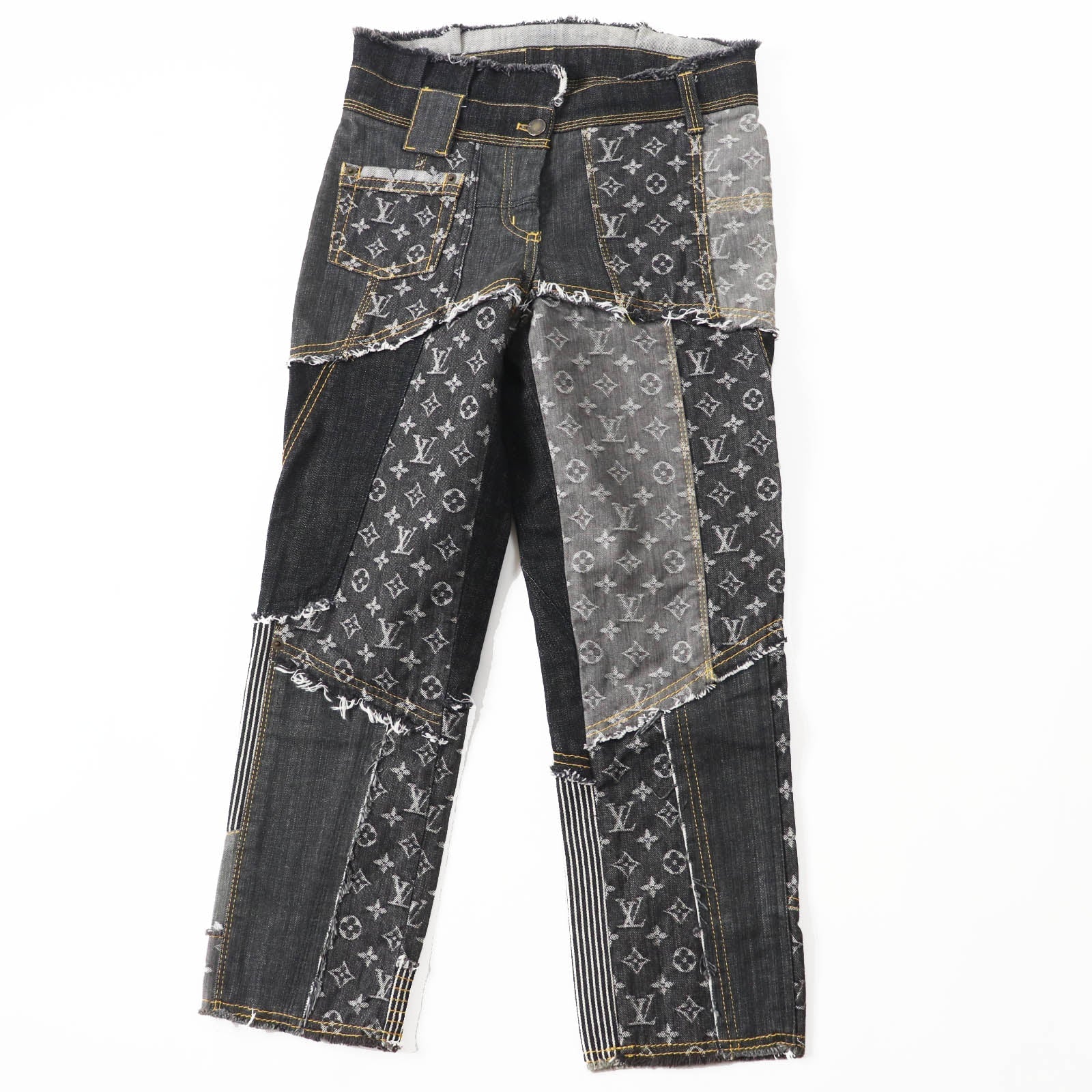 Louis Vuitton 07SS e 34 Denim Cotton Blue Gray Apparel