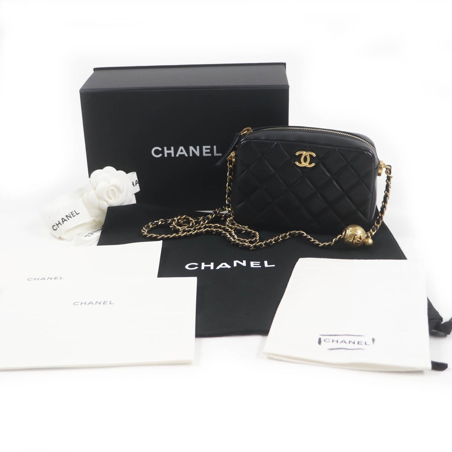 Chanel Lambskin Matrasse Camera Bag AS3258