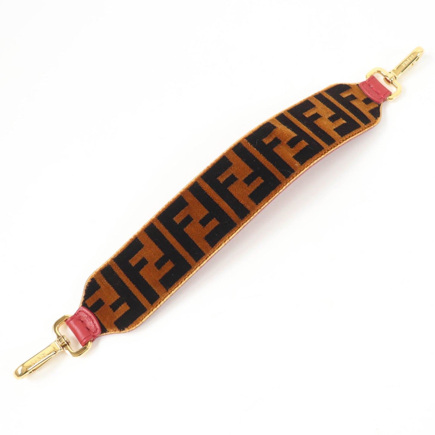 Fendi Strap Velor Ff Handbag Leather Mini Logo Travel Bag