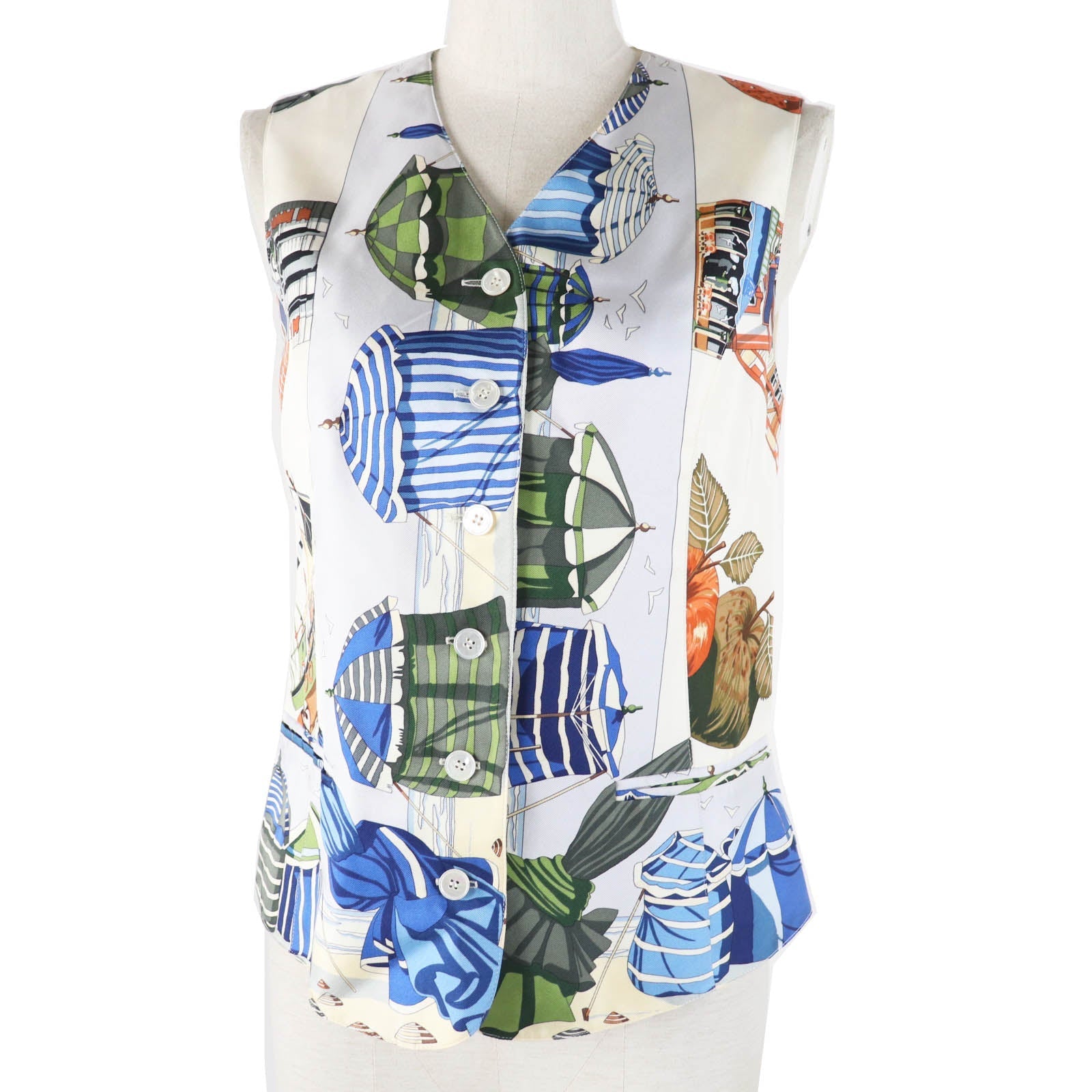 Vest Outer: Silk, Outer: Acetate, Lining: Acetate Travel Bag
