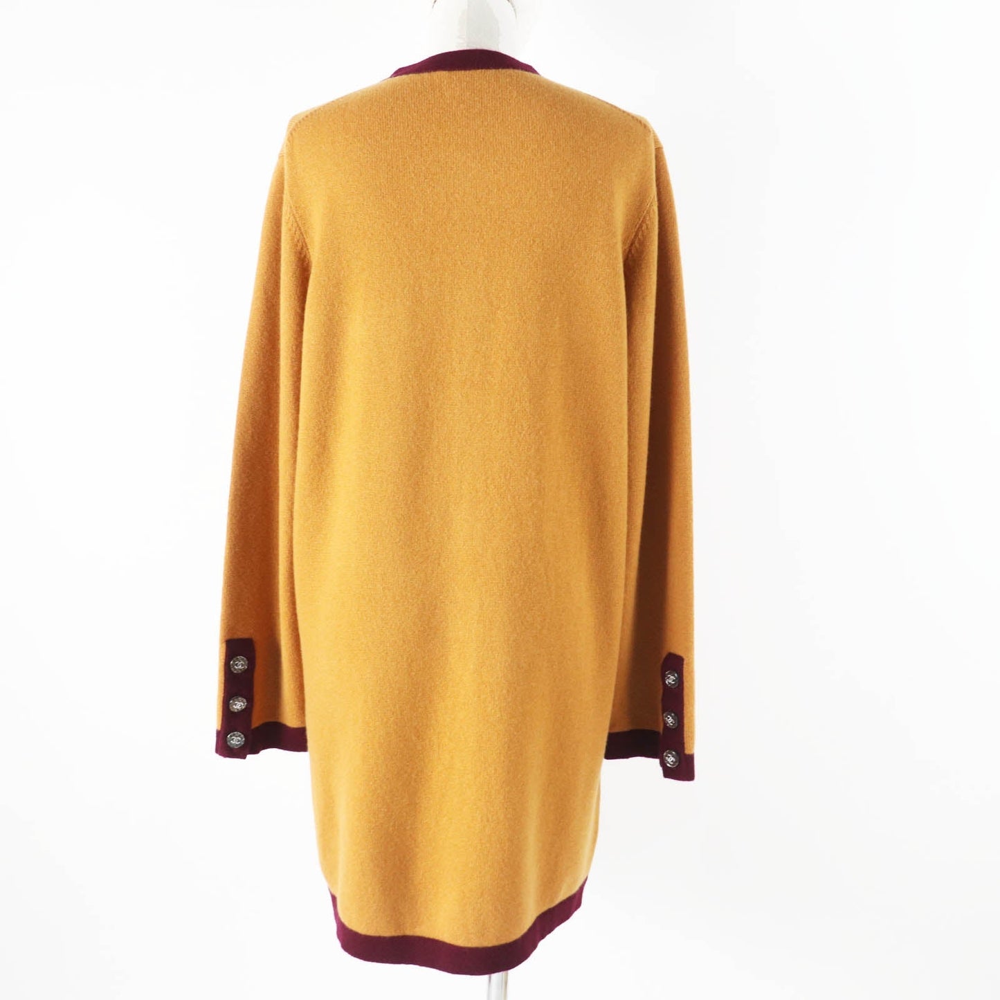 Chanel Cashmere COCO Button Bicolor Knit Cardigan