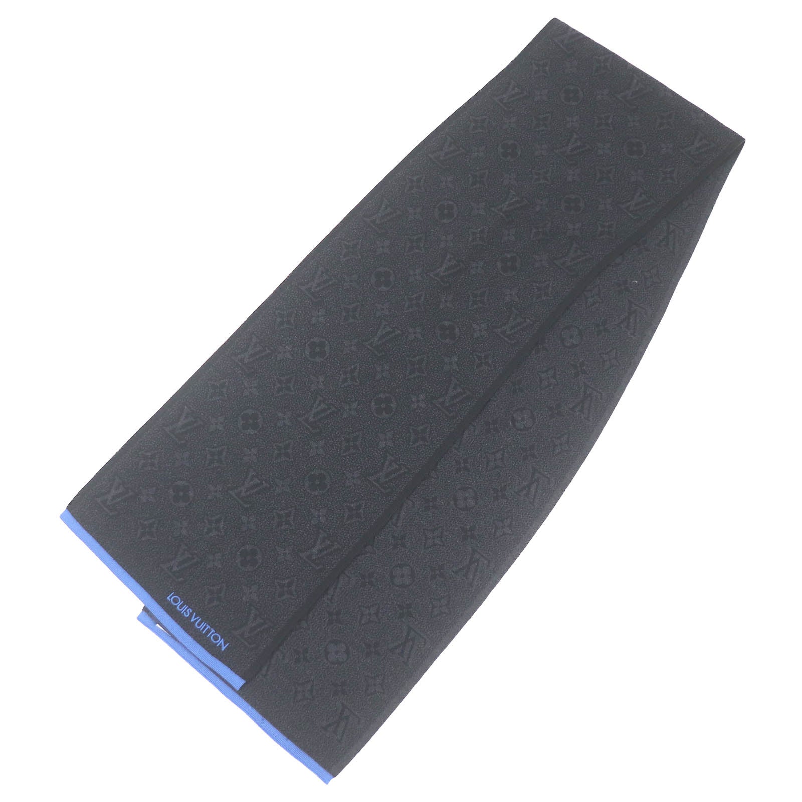 Louis Vuitton Scarf M76240 Wool Black Apparel