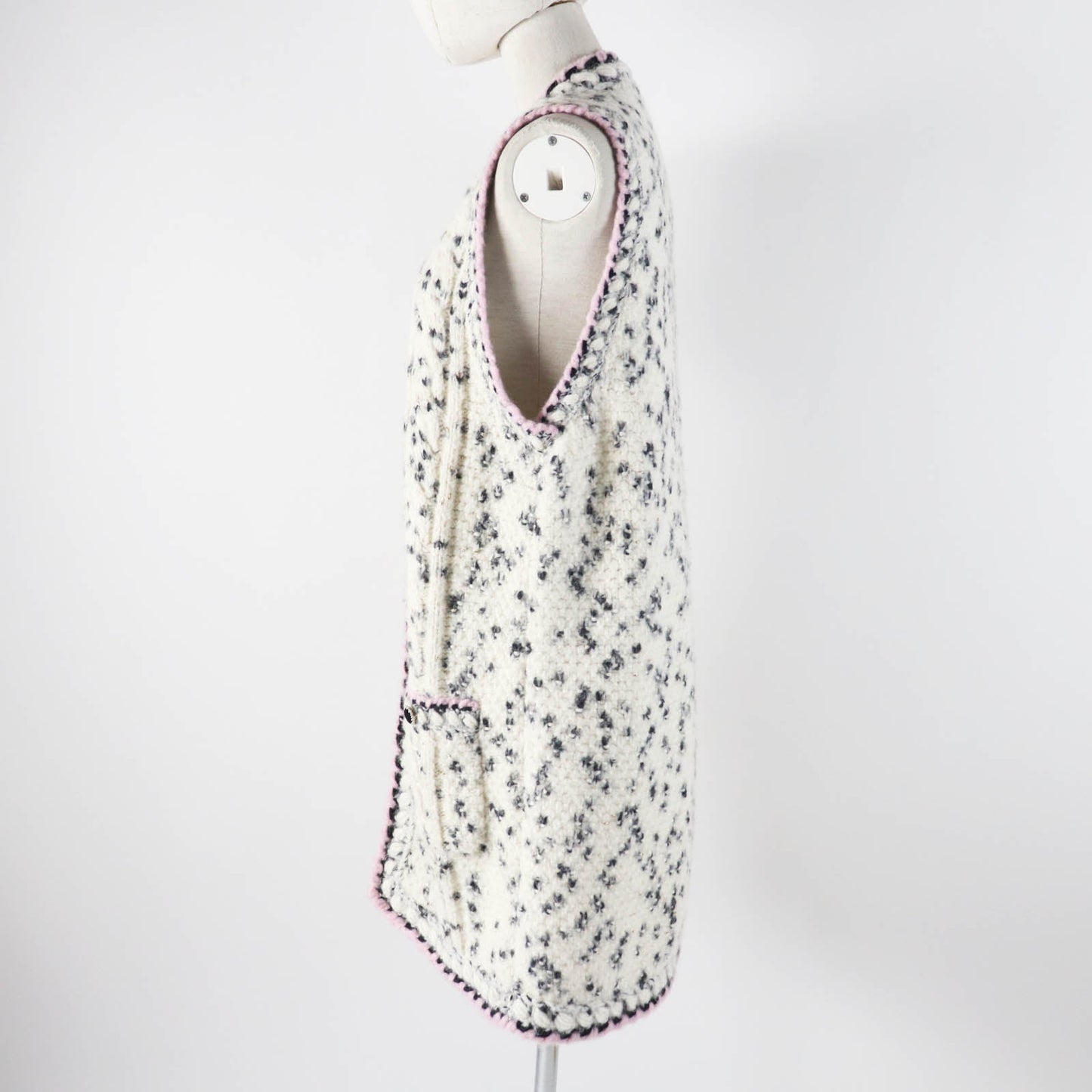 Chanel Cashmere Wool Long Knit Dress 36 Women