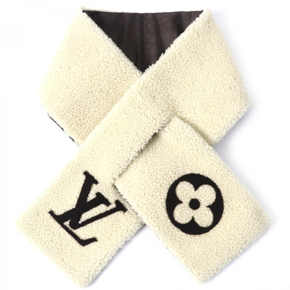 Louis Vuitton Scarf M79229 Filling 100 Polyester Brown