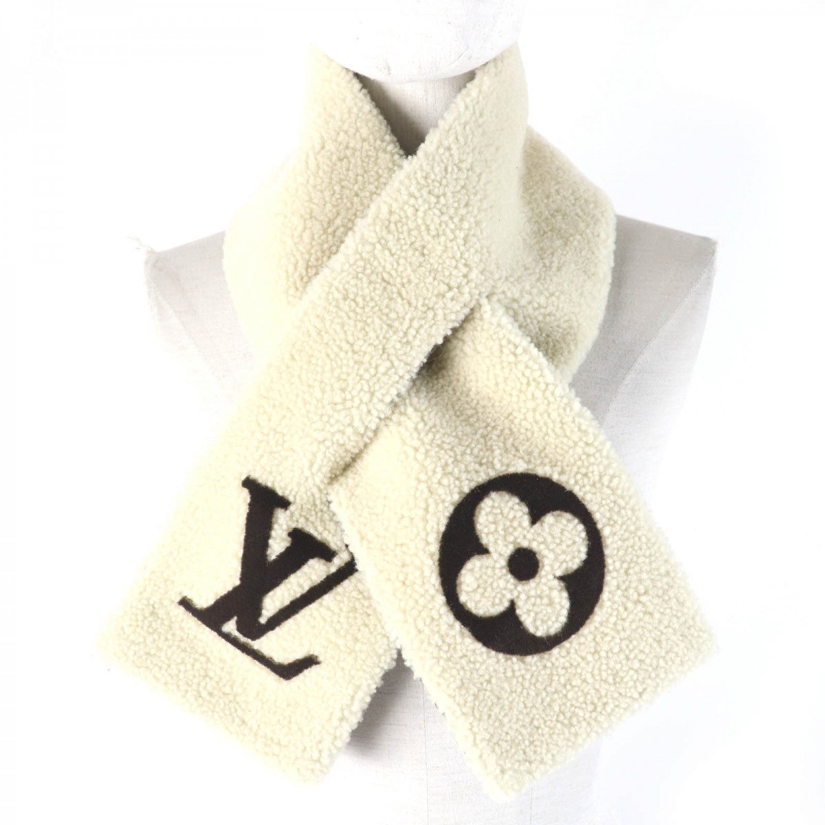 Louis Vuitton Scarf M79229 Filling 100 Polyester Brown