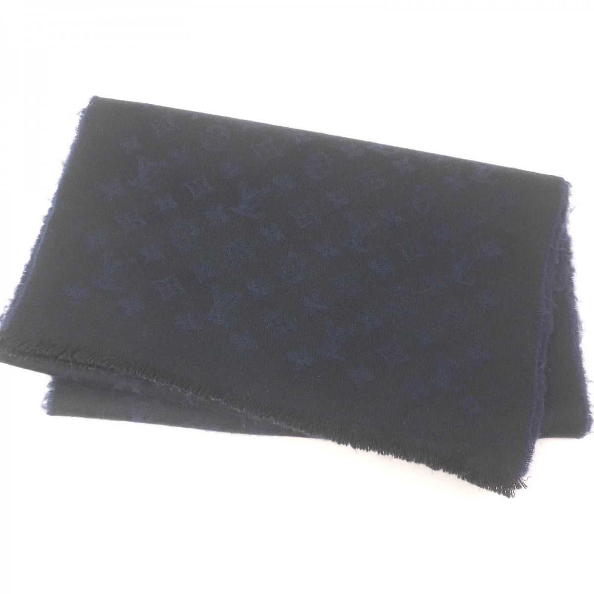 Louis Vuitton Scarf M71615 Black Navy