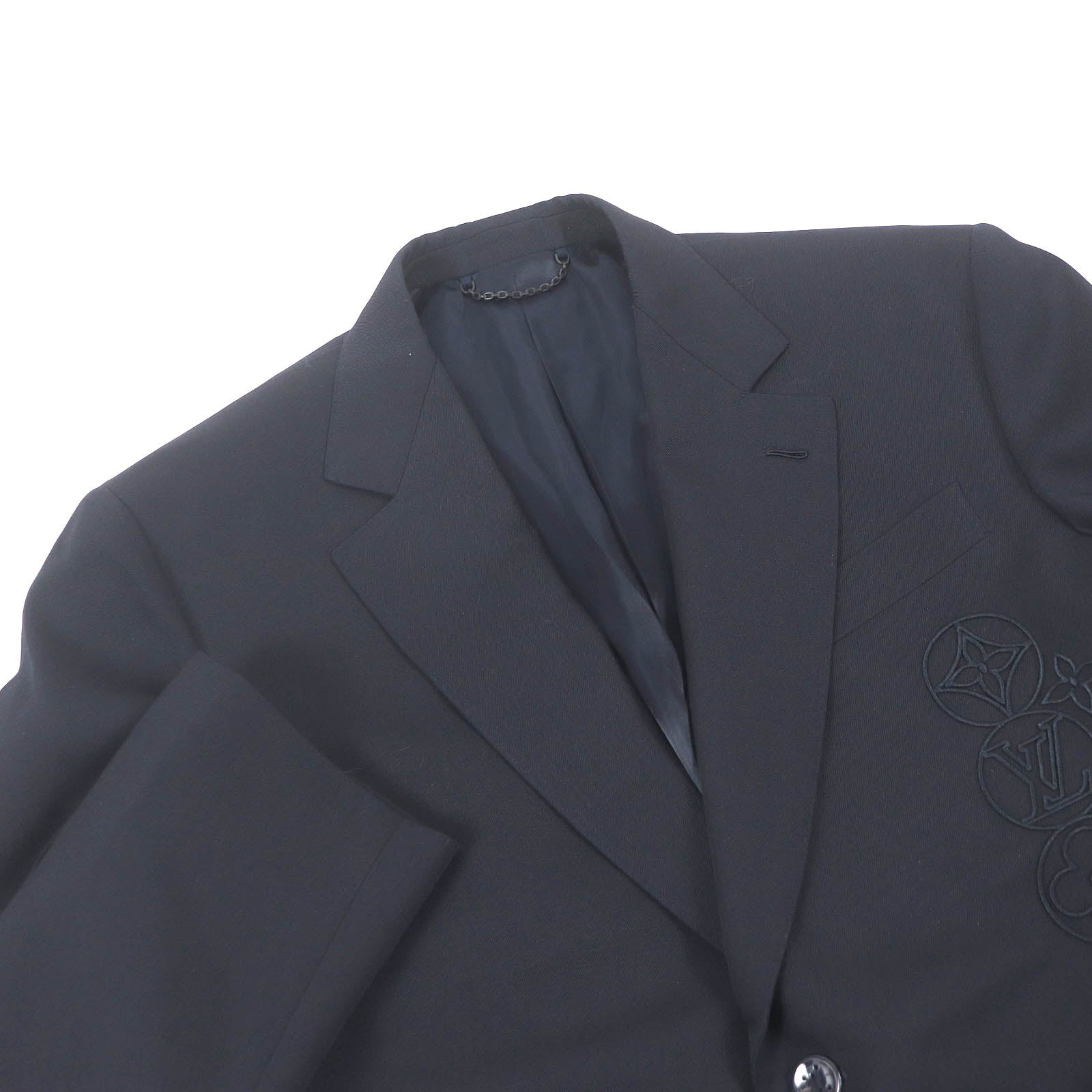 Louis Vuitton tailored jacket 1AASY3 Wool Cotton Navy Apparel