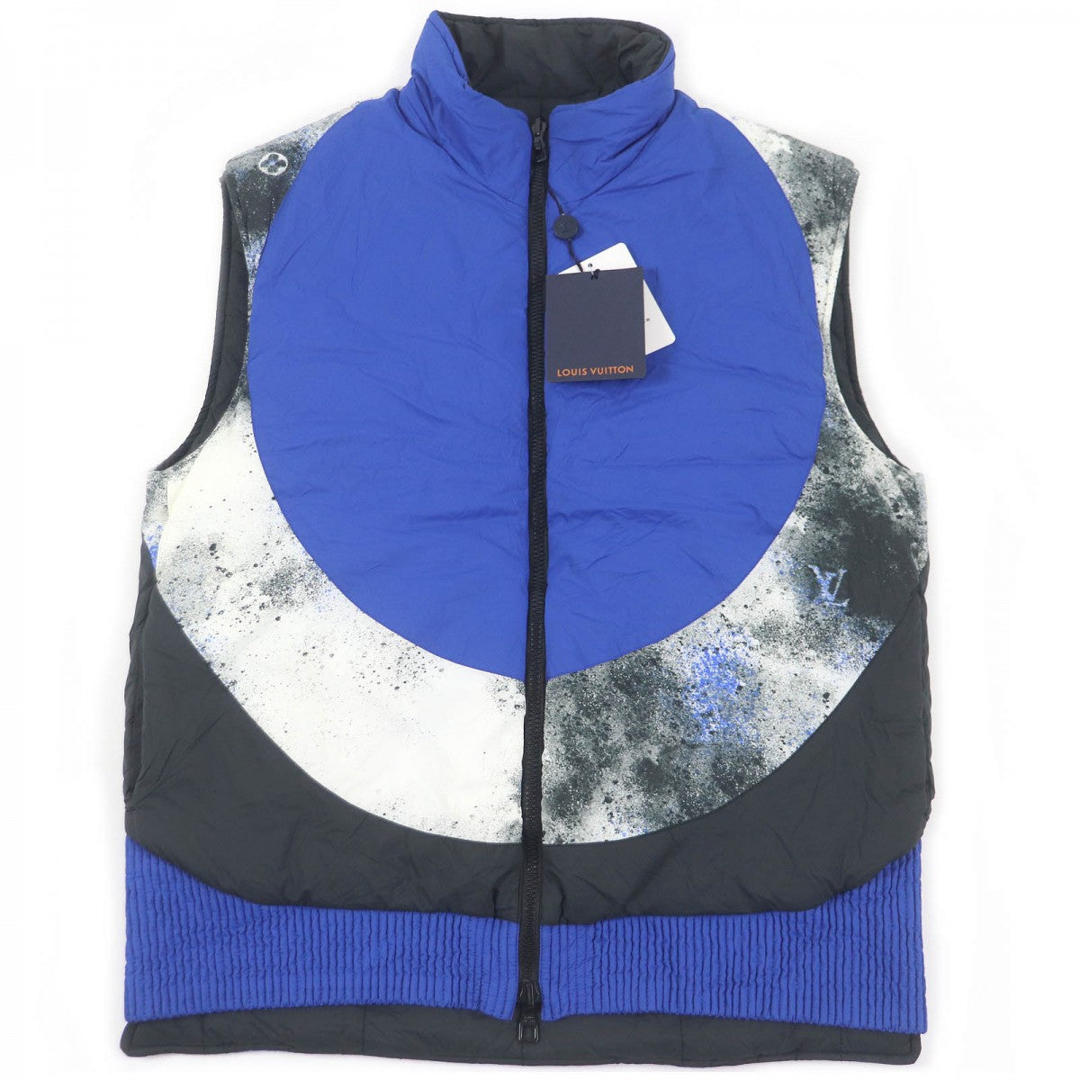 Louis Vuitton Vest Filling 75 Filling 25 Nylon Cotton Black Blue Handbag