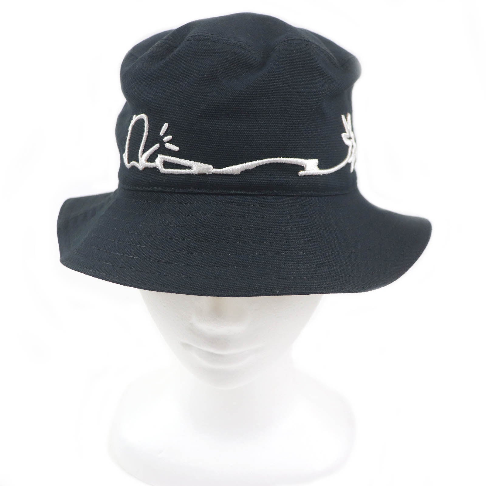 Dior Hat Main: % Cotton, Part: % Rayon Black White Travel Bag