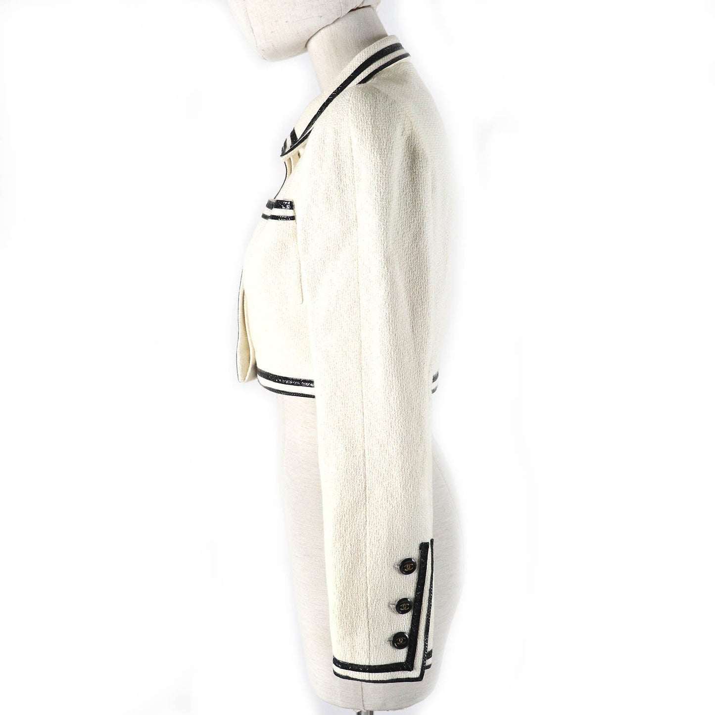 Chanel   Tweed Jacket Cotton Silk 36