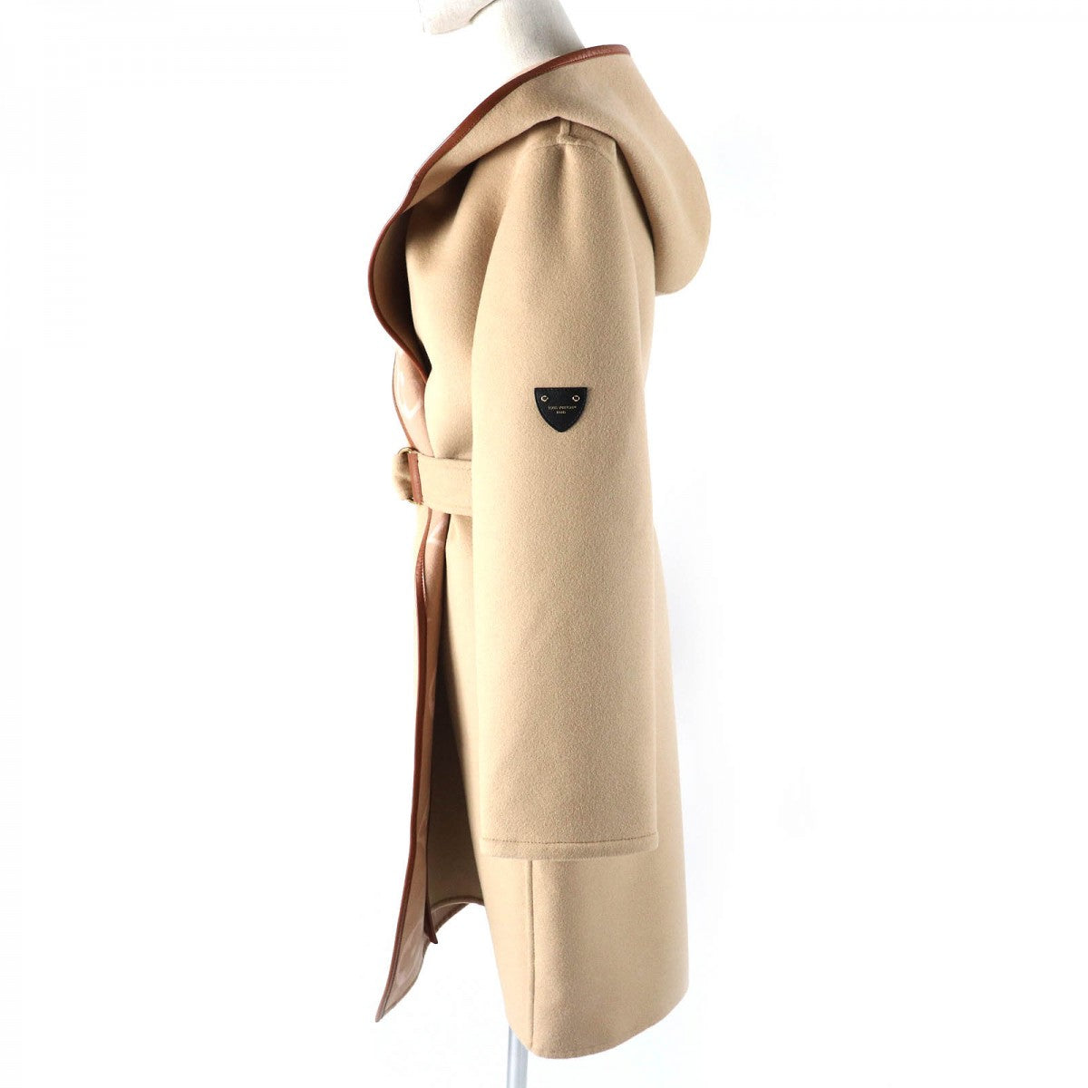 Louis Vuitton coat part sheepskin 38 Leather Wool Beige Apparel 2