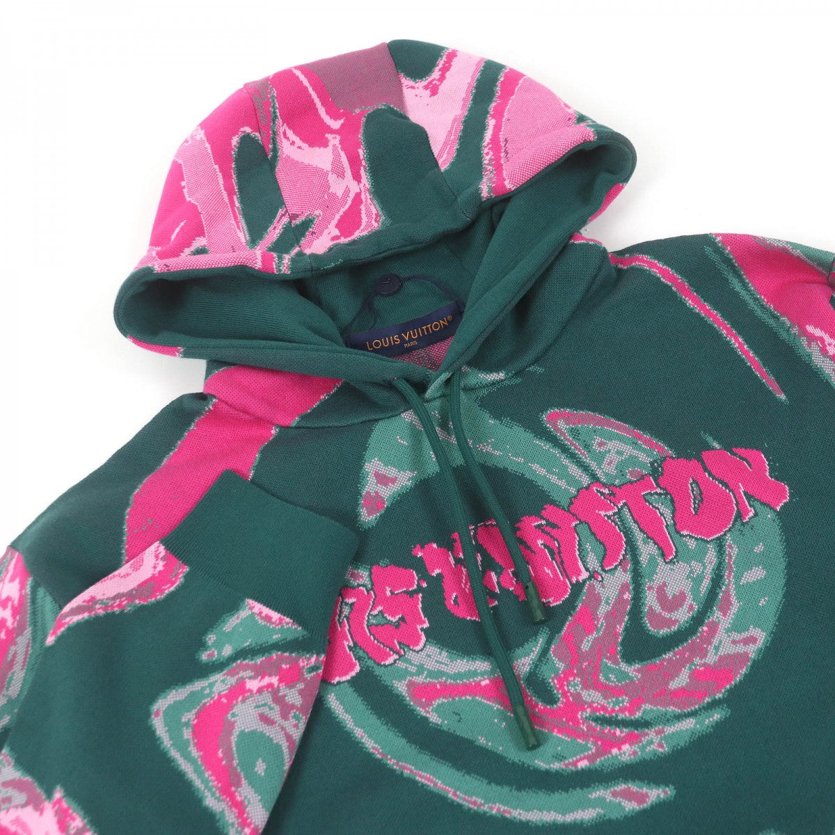 Louis Vuitton Hoodie Cotton Green Apparel